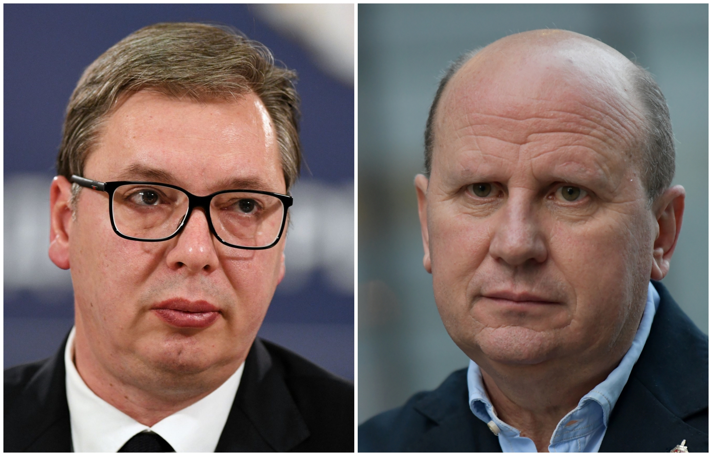 collage Mlađan Đorđević i Aleksandar Vučić