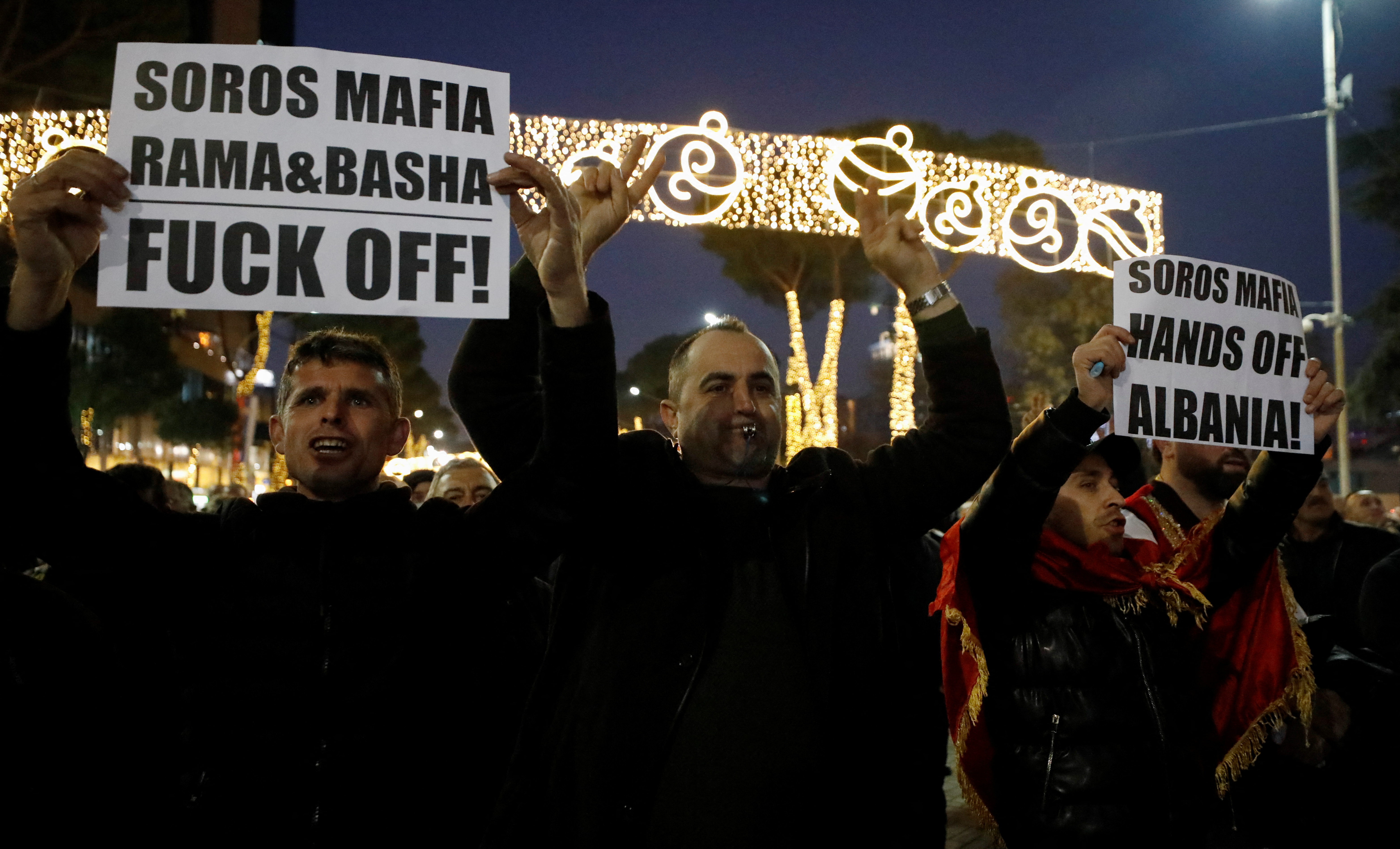 Protest against Open Balkans Initiative in Tirana