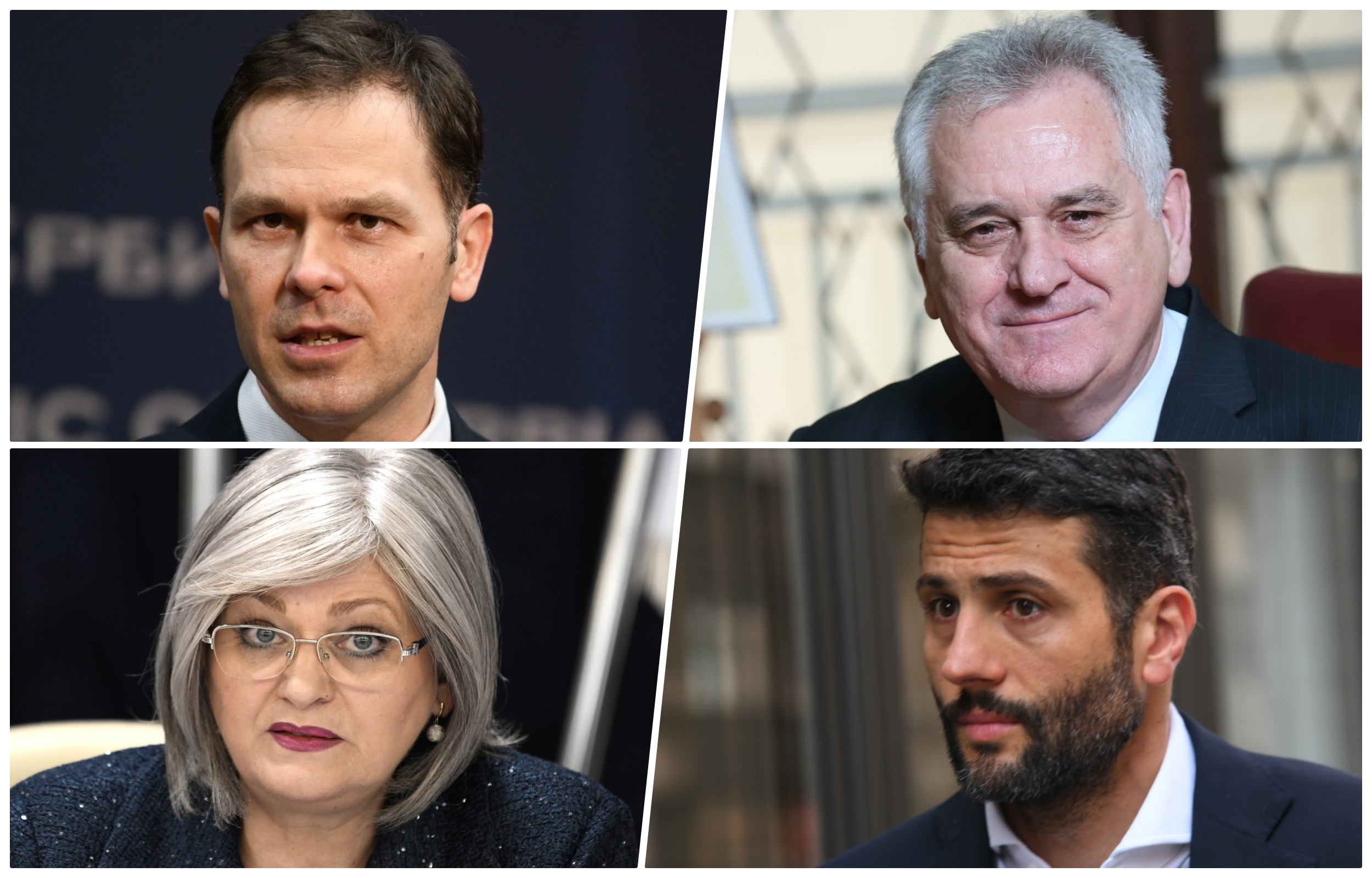 Siniša Mali, Toma Nikolić, Jorgovanka Tabaković, Aleksandar Šapić