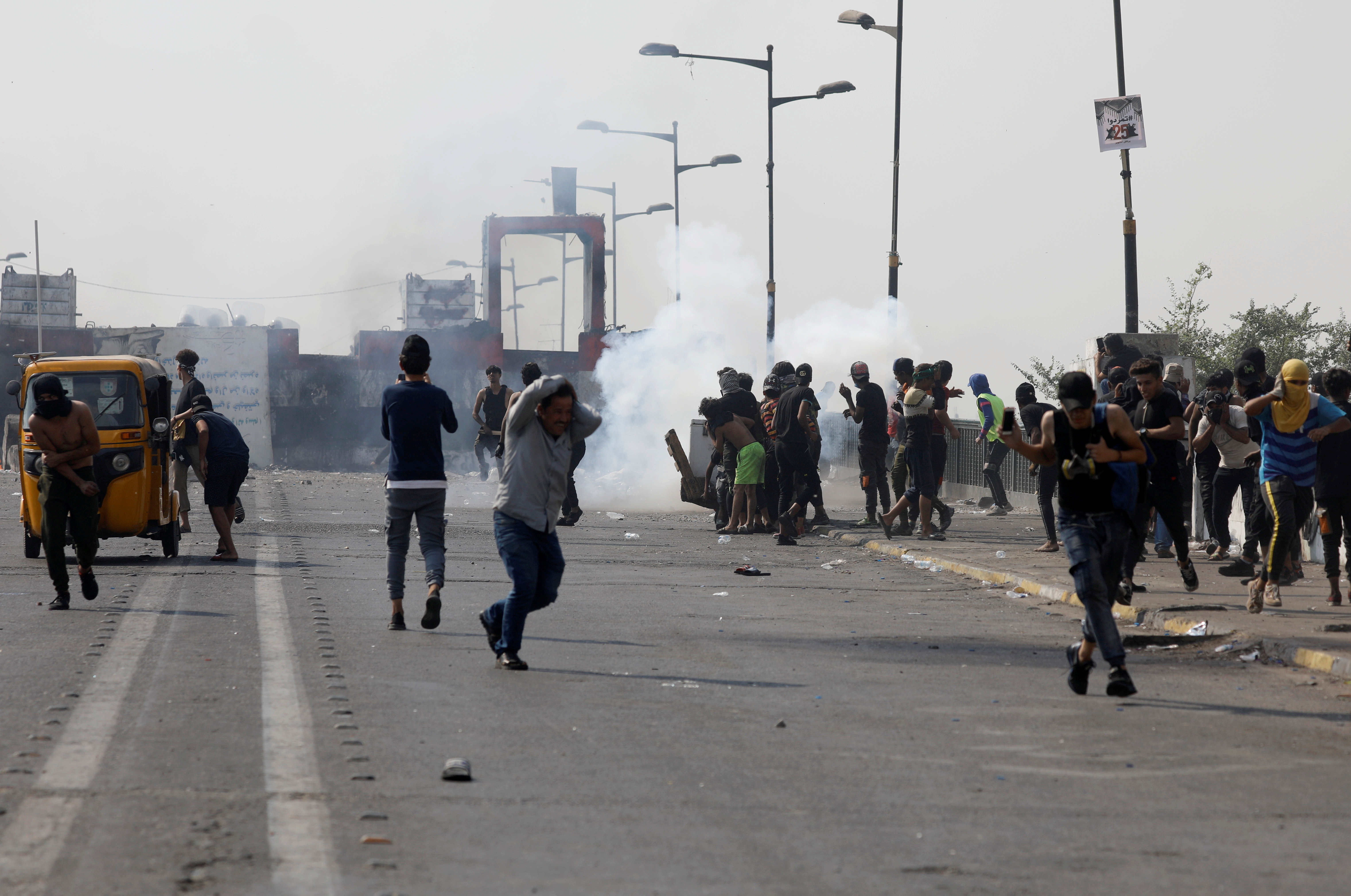 Iraqis take to the streets during anti-government protests