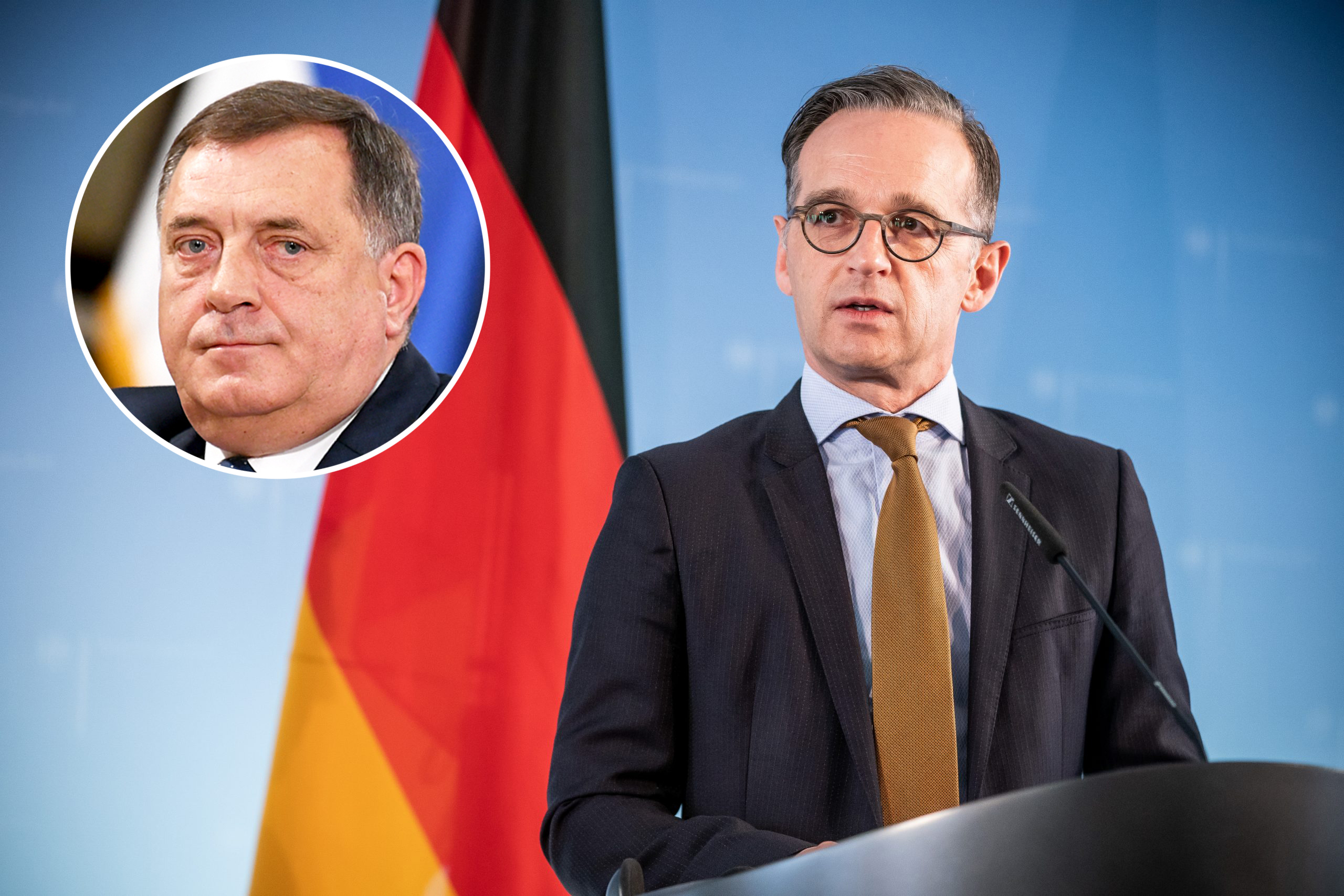 Milorad Dodik i Heiko Mas Foto: EPA/EFE Michael Kappeler