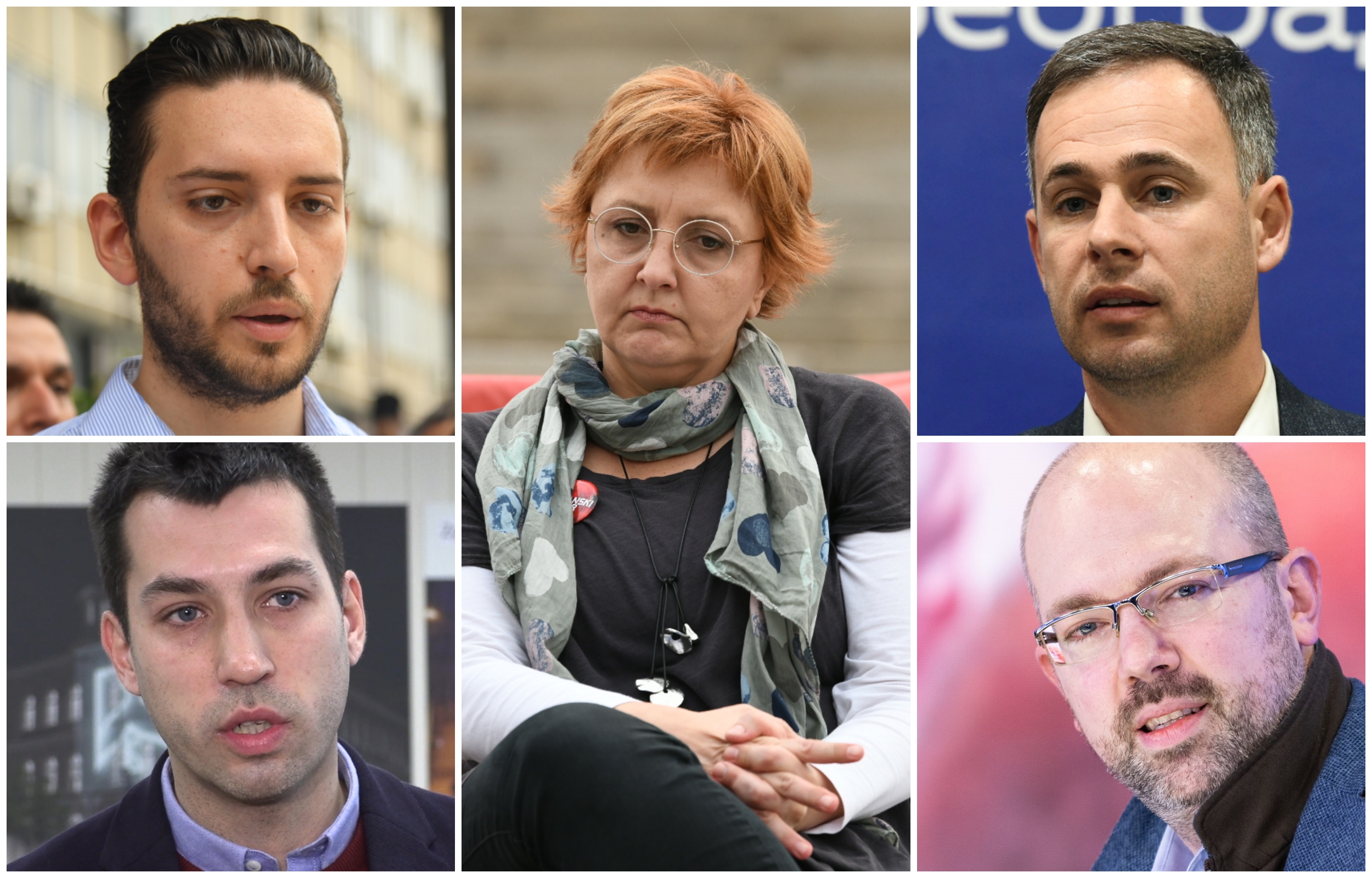 Pavle Grbović, Miroslav Aleksić, Dobrica Veselinović, Biljana Stojković, Konstantin Samofalov