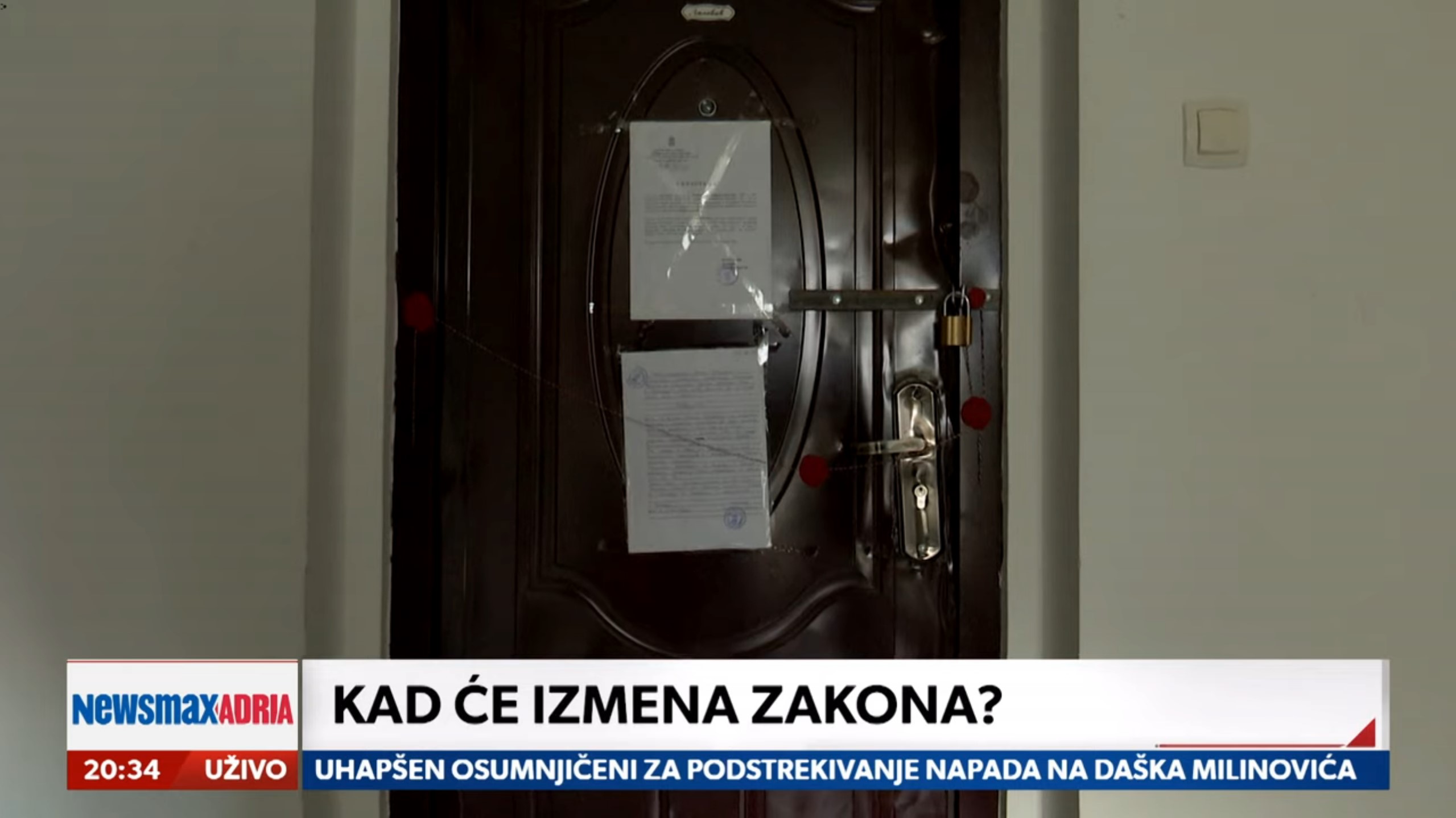 Iseljenje Gojka Lalović, prilog, emisija Pregled dana Foto: Newsmax Adria