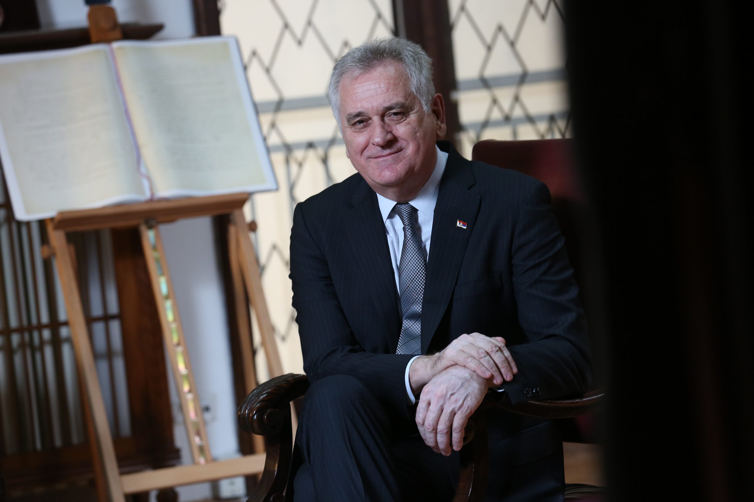 beograd 03.02.2016 nin, intervju, predsednistvo, kabinet predsednika, tomislav nikolic predsednik, razgovor sa oljom beckovic  Ras Foto zoran loncarevic