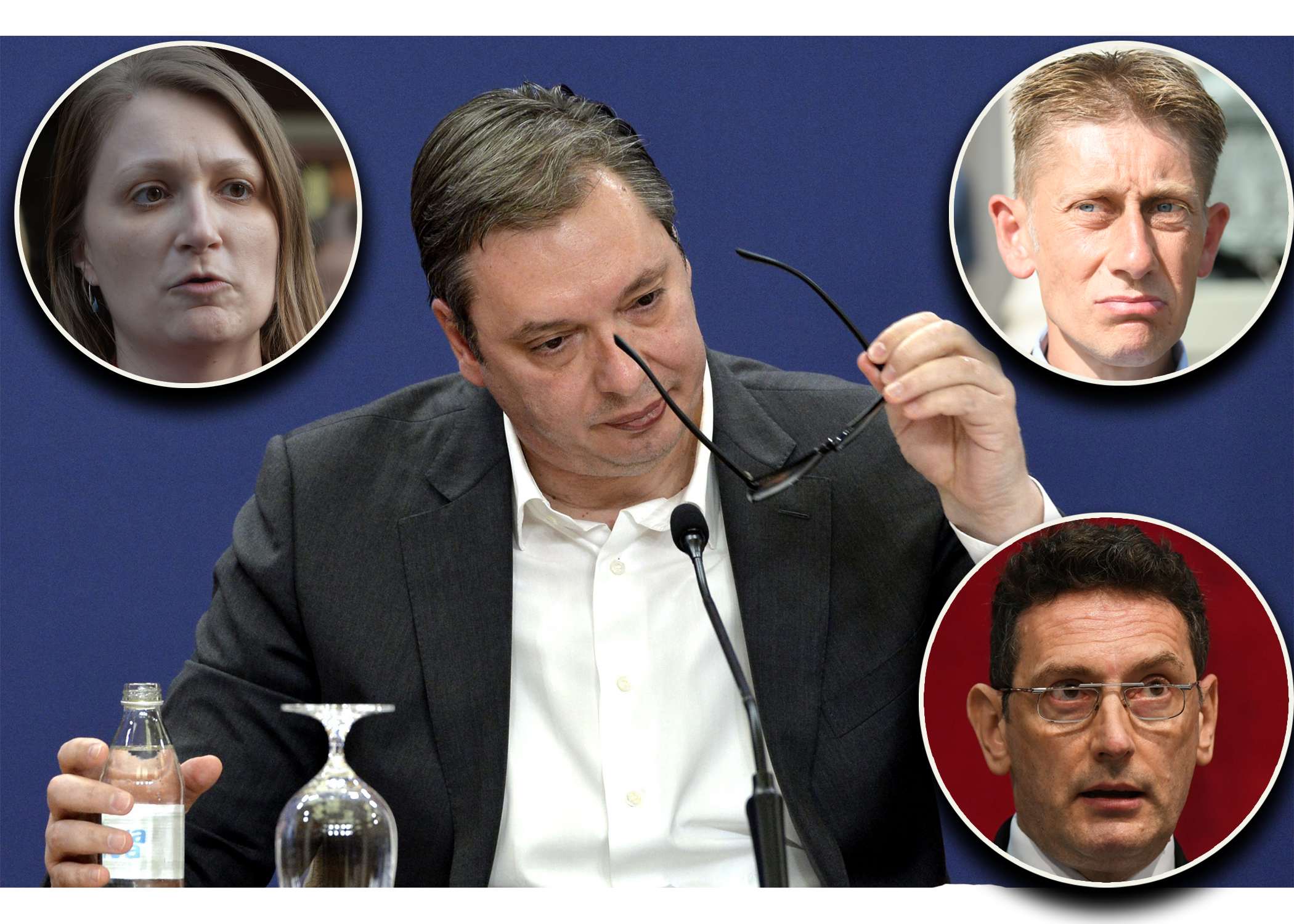 Bilja Pilja, Aleksandar Martinović, Aleksandar Vučić, Nebojša Bakarec