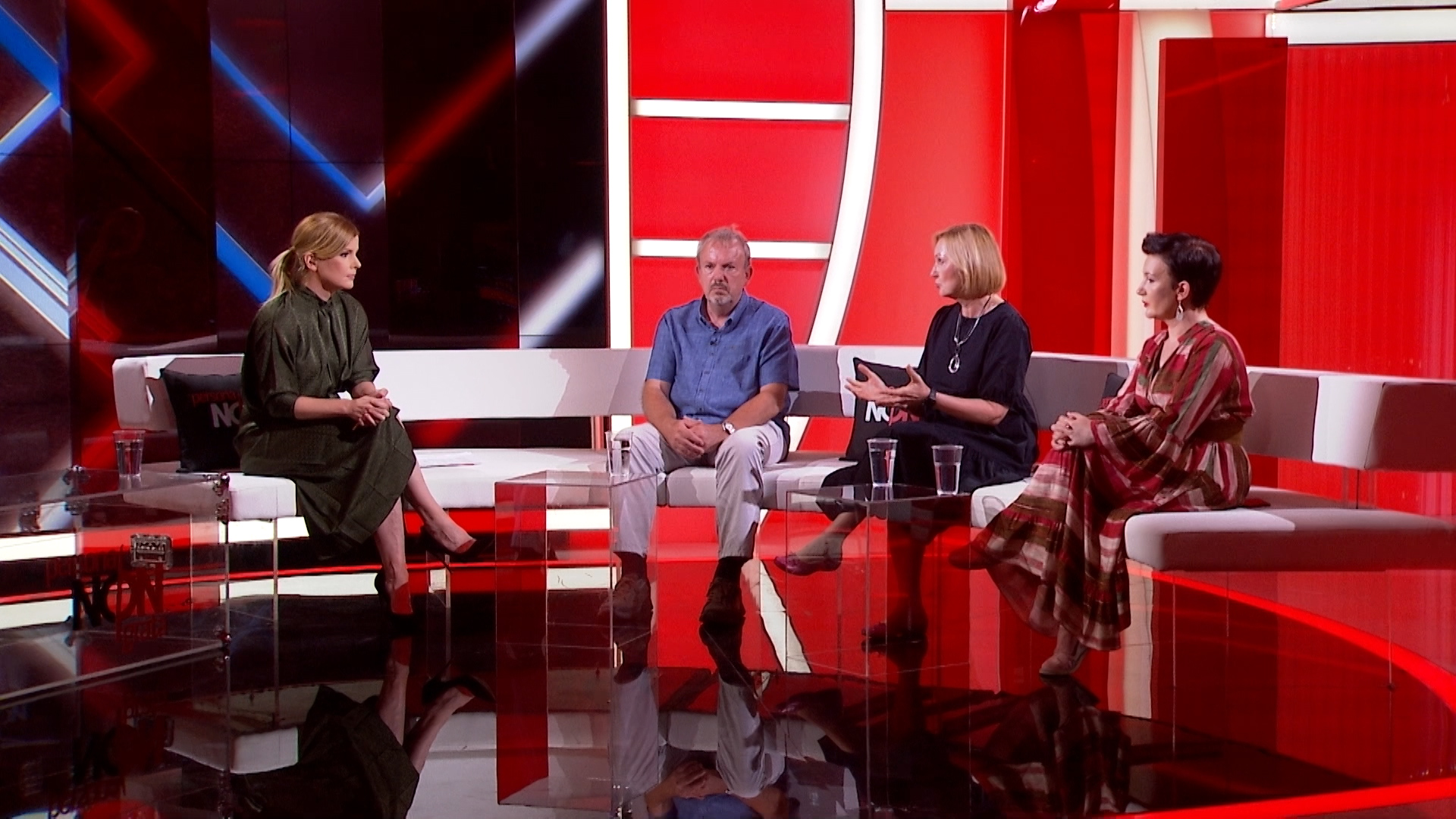 Nataša Miljković, Vigor Majić, Tanja Ignjatović, Jovana Gligorijević, emisija Persona non grata Foto: N1