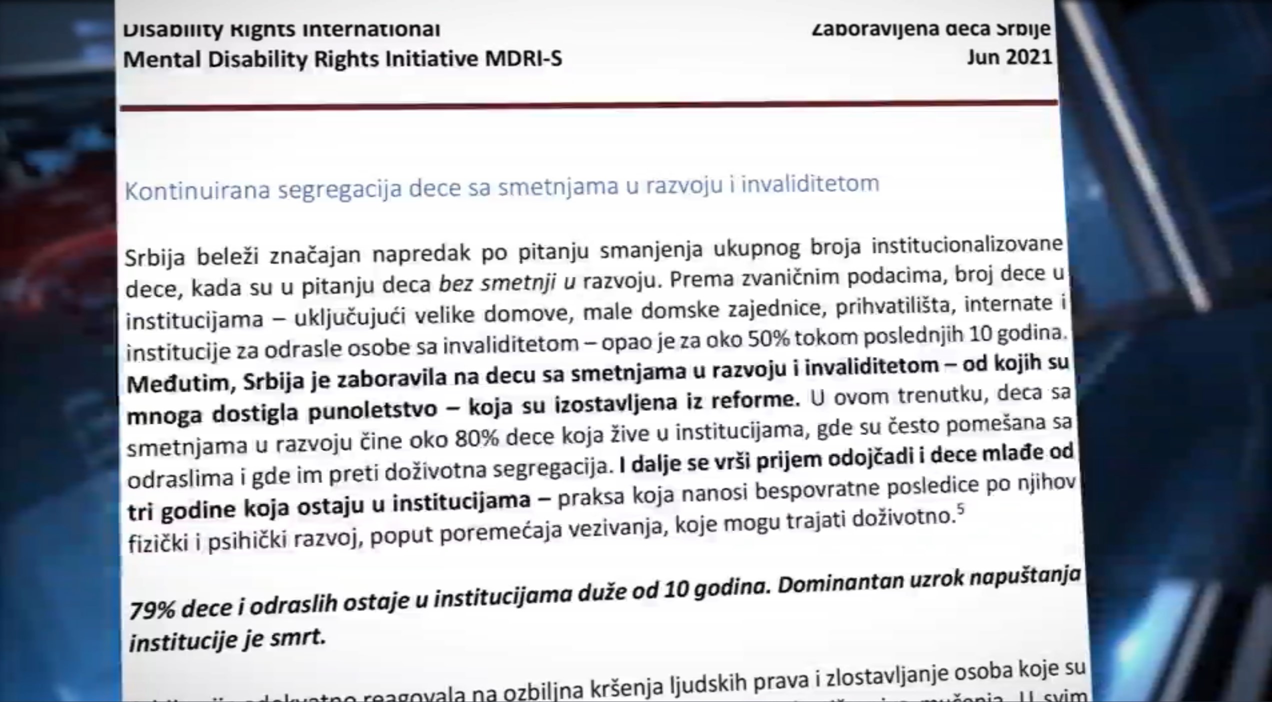 Zaboravljena deca Srbije, deca, osobe sa mentalnim invaliditetom, institucije Foto: N1