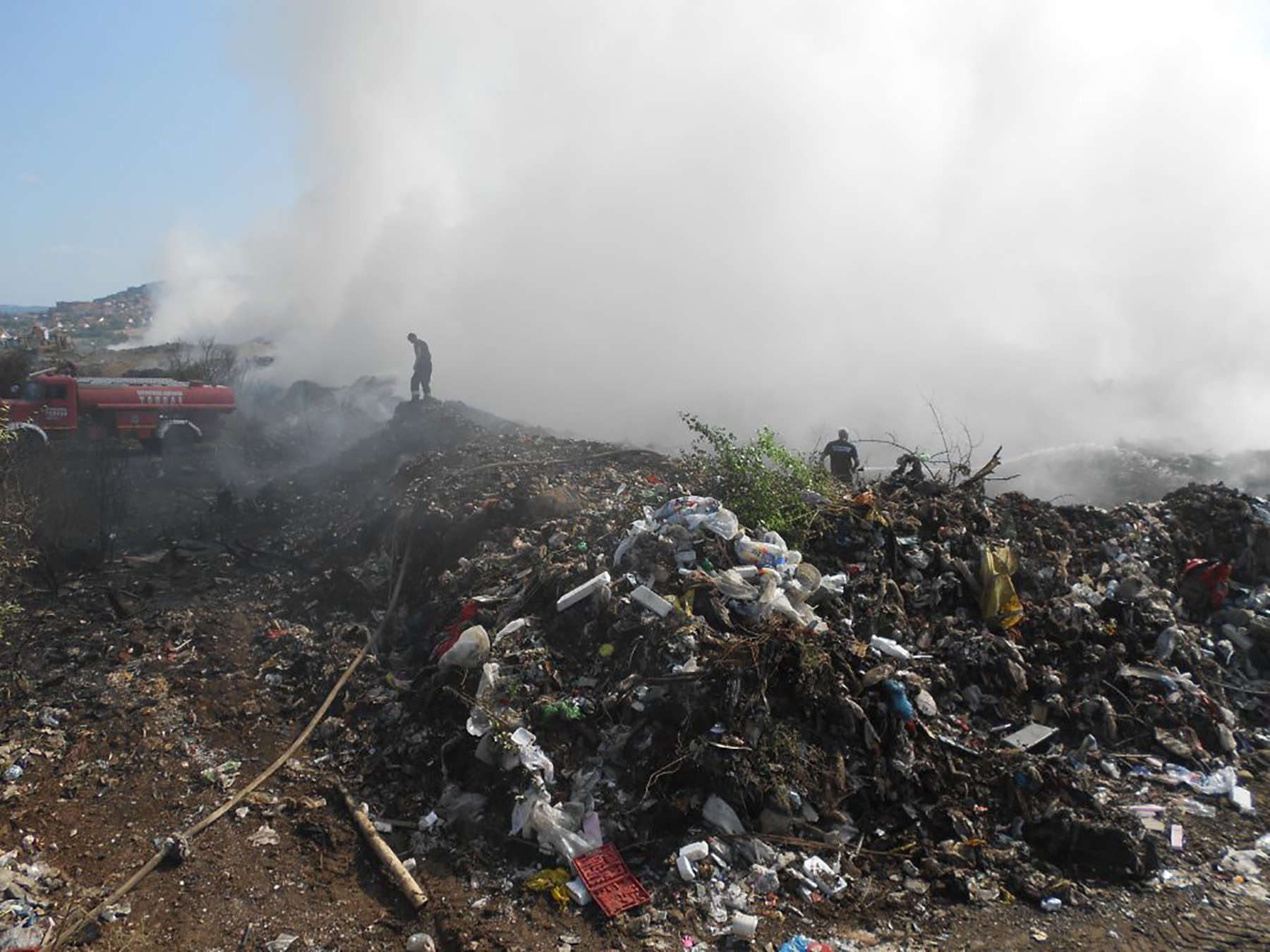 Požar deponija Topola