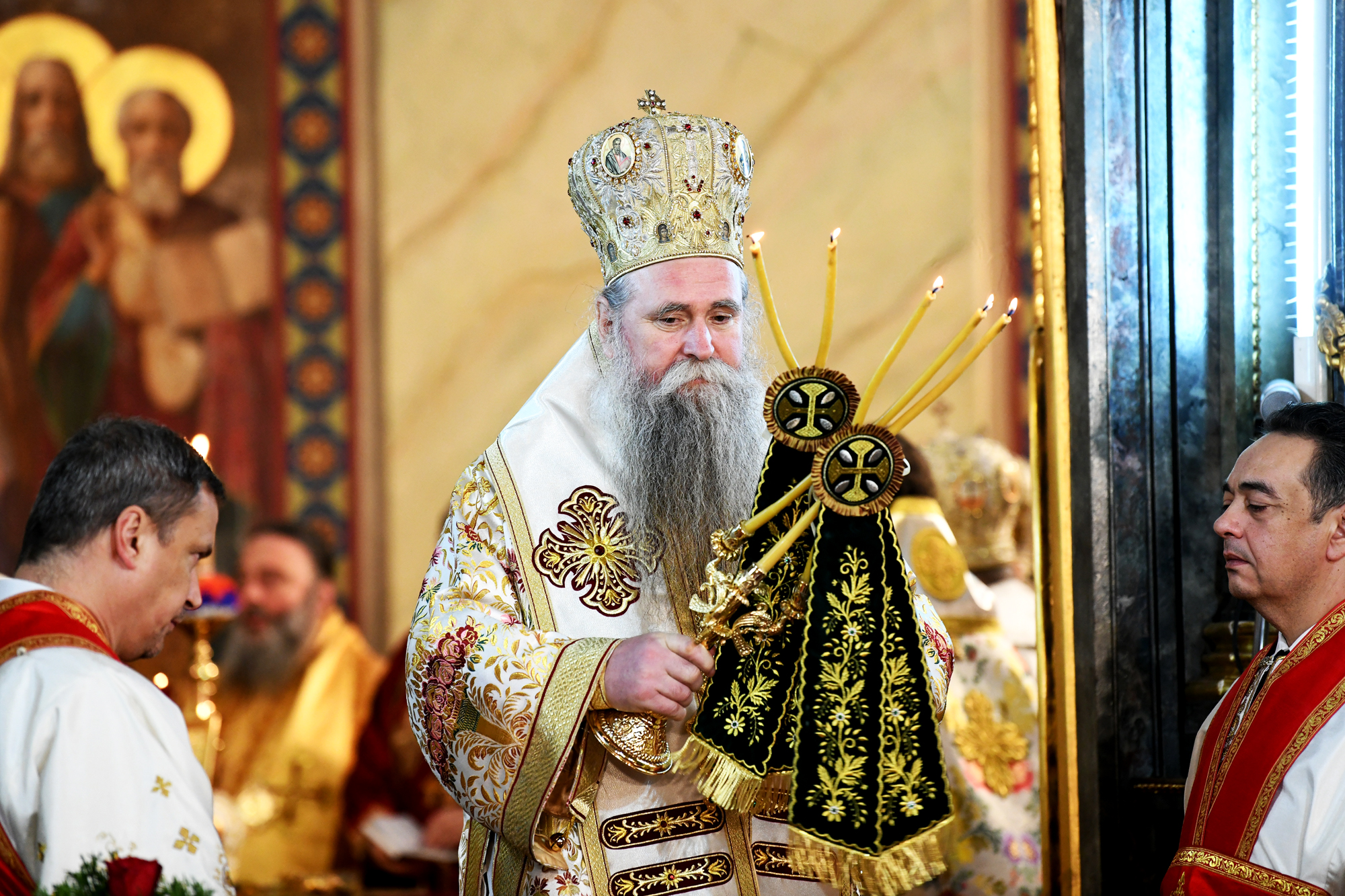 BEOGRAD 19.02.2021 Ustoličenje Patrijarha, Saborna crkva foto:Vesna Lalić/Nova.rs