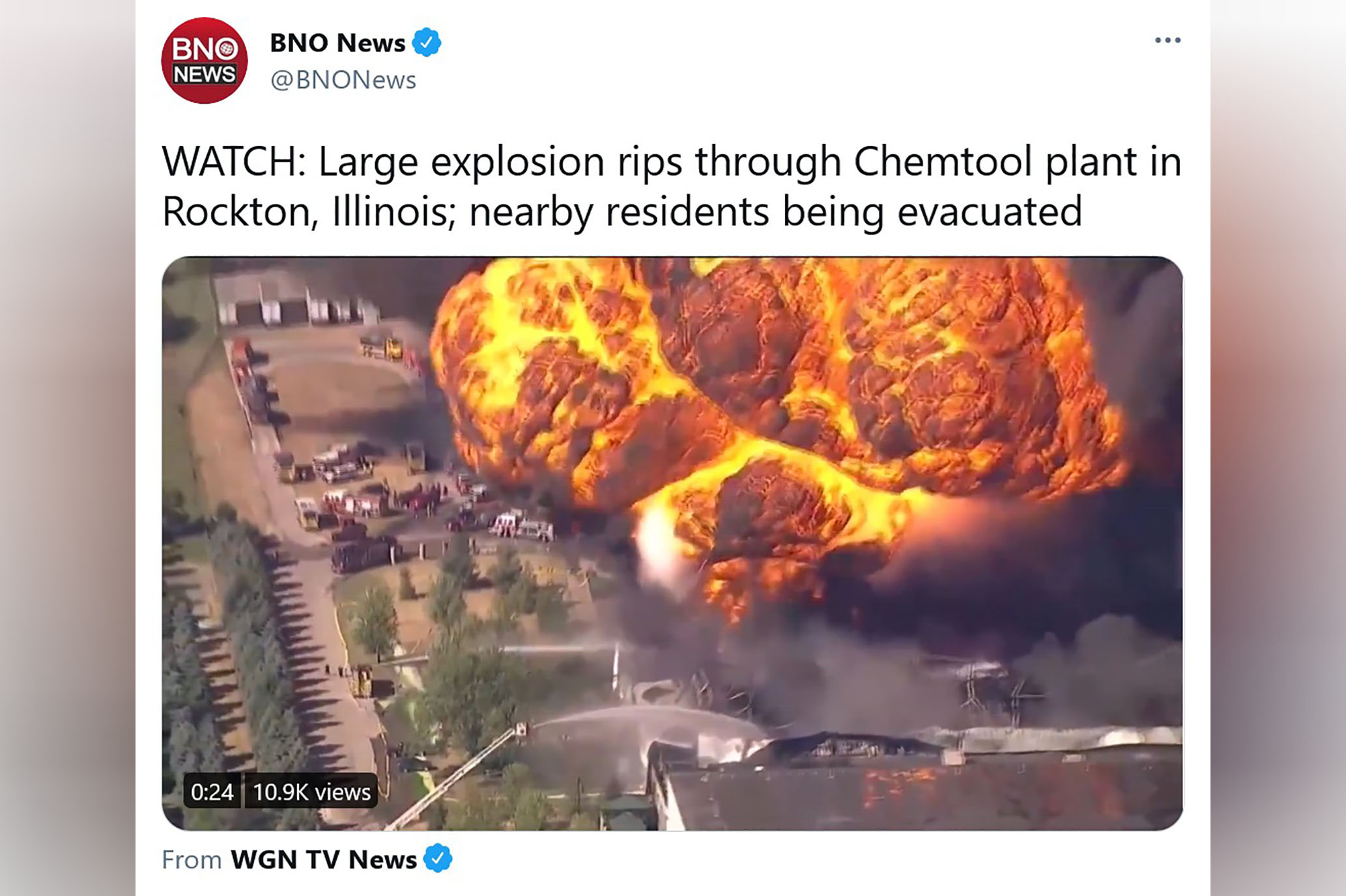 eksplozija ilinois foto PrintscreenTwitterBNO NewsBNO News