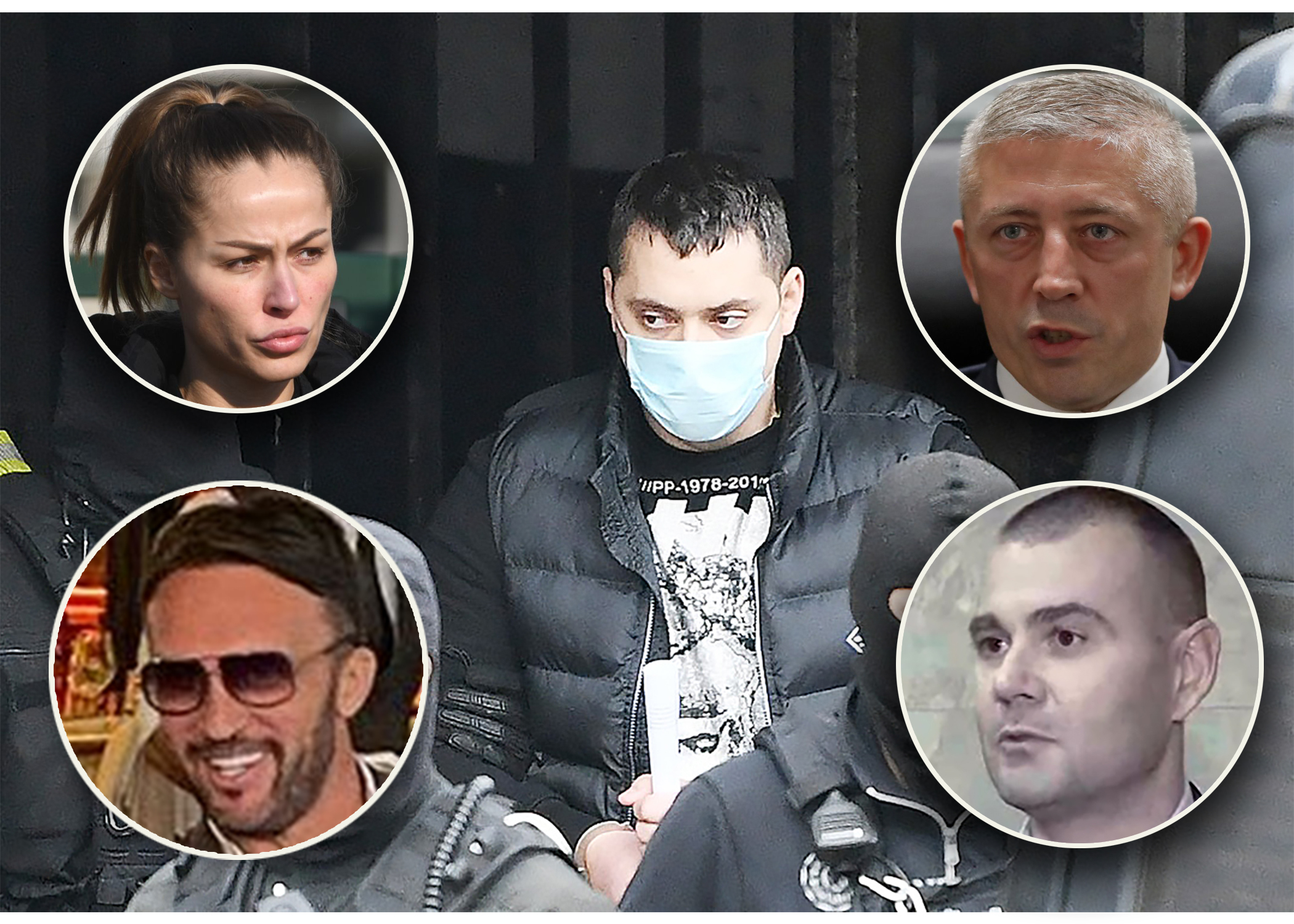 Belivuk i dijana hrkalović, slaviša kokeza, aleksandar kajmaković i goran papić