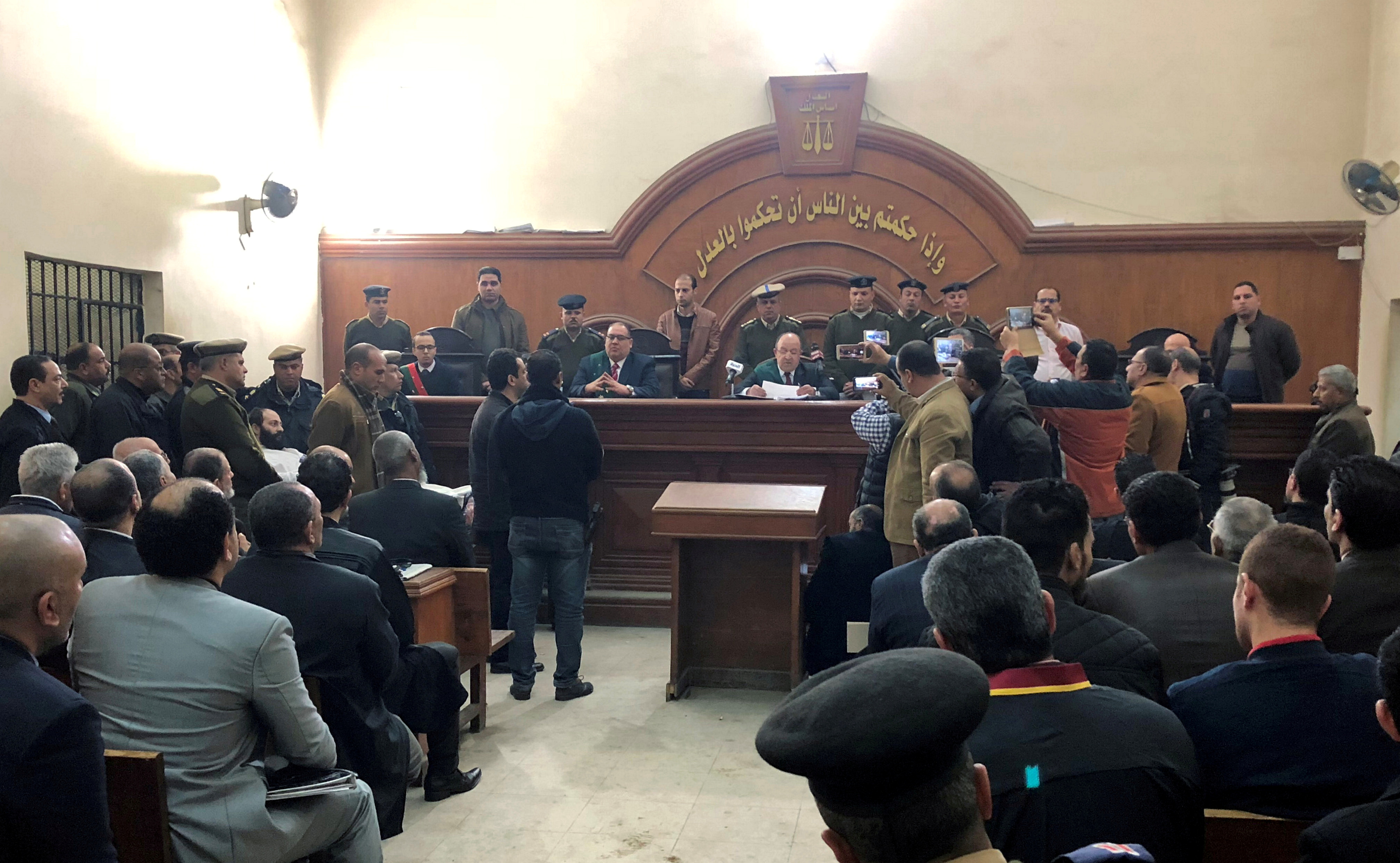 Egipat, smrtna kazna, FILE PHOTO: A general view of the court where two monks were convicted of murdering Bishop Epiphanius of Saint Macarius Monastery northwest of Cairo, in Damanhour
