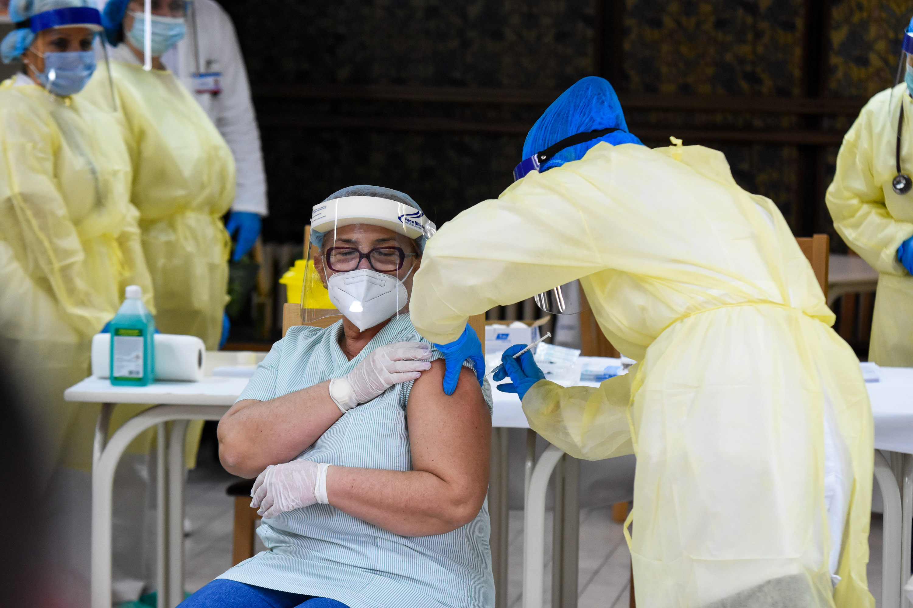 Novi Sad055 Vakcinisanje korona virus dom za stare gerontoloski centar foto Nenad Lazic