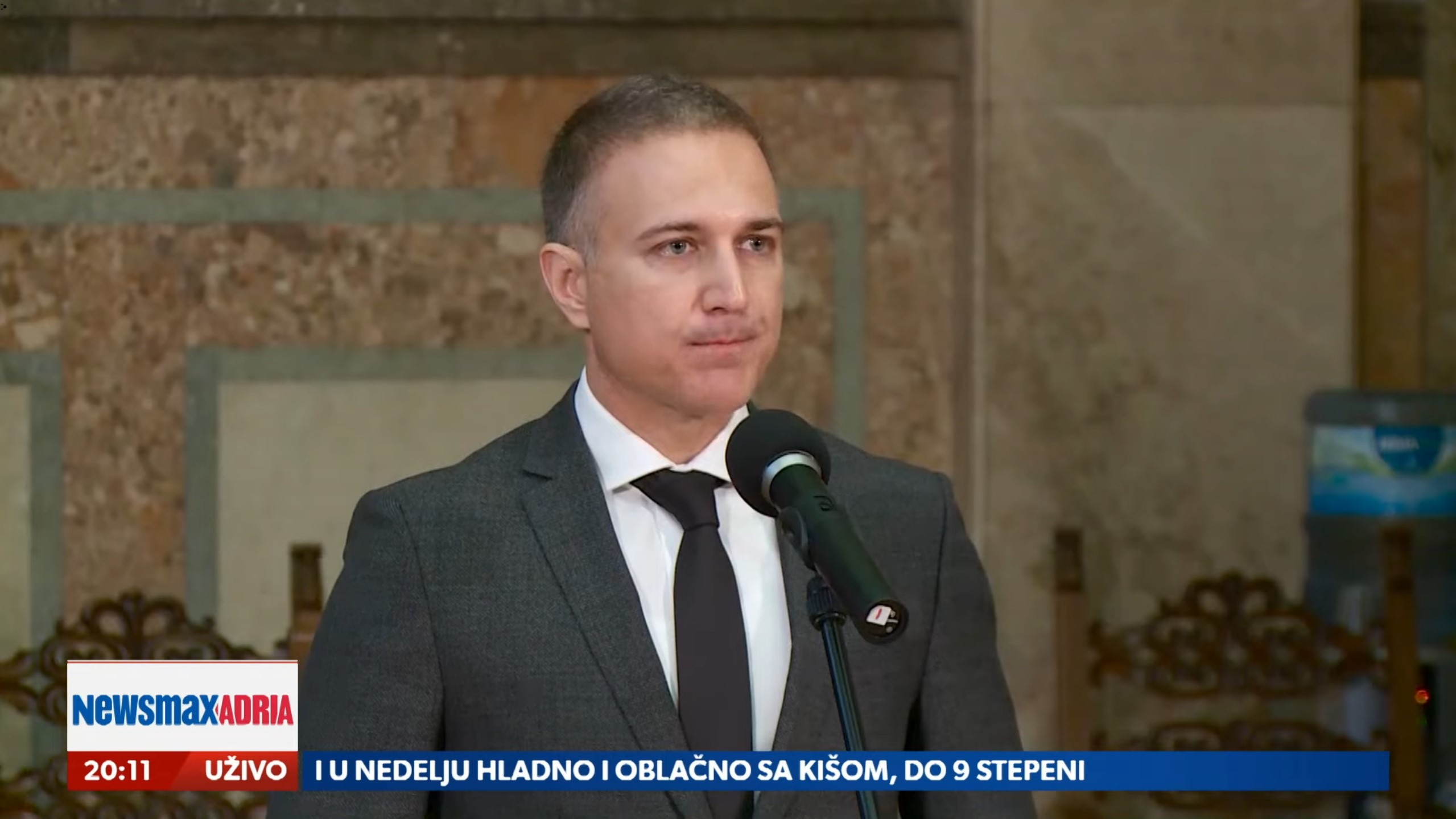 Nebojša Stefanović, Borba protiv organizovanog kriminala, prilog, Emisija Pregled dana Foto: Newsmax Adria