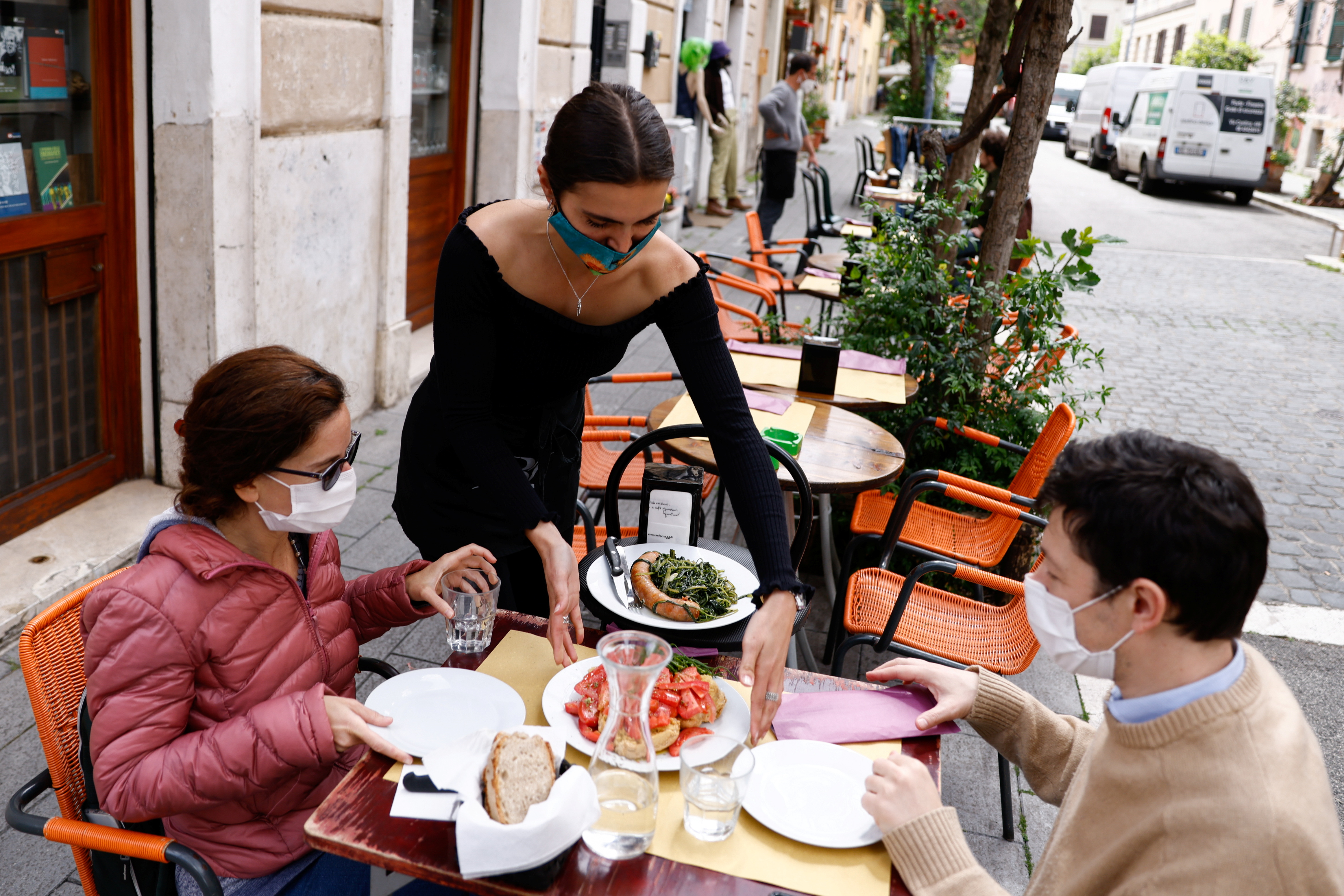 Italy eases COVID-19 restrictions, in Rome