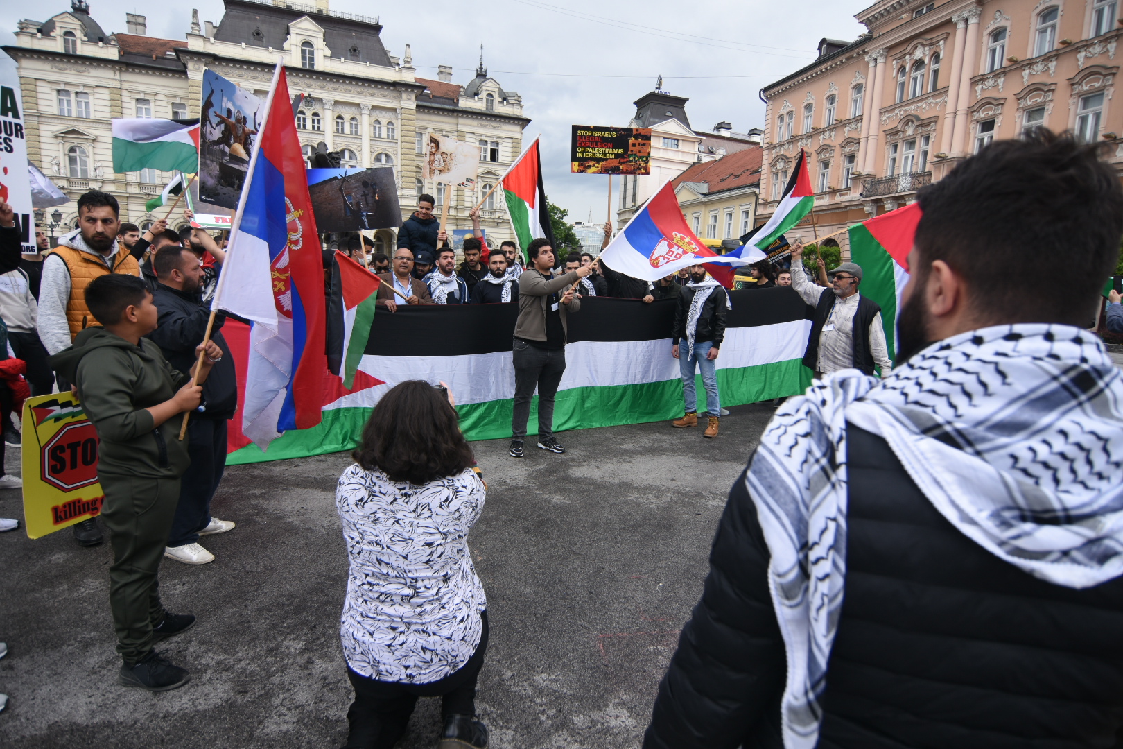 Novi Sad 19.05.2021. Protest palestinaca u Novom Sadu, Novi Sad, protest, palestinci, palestina izrael sukob