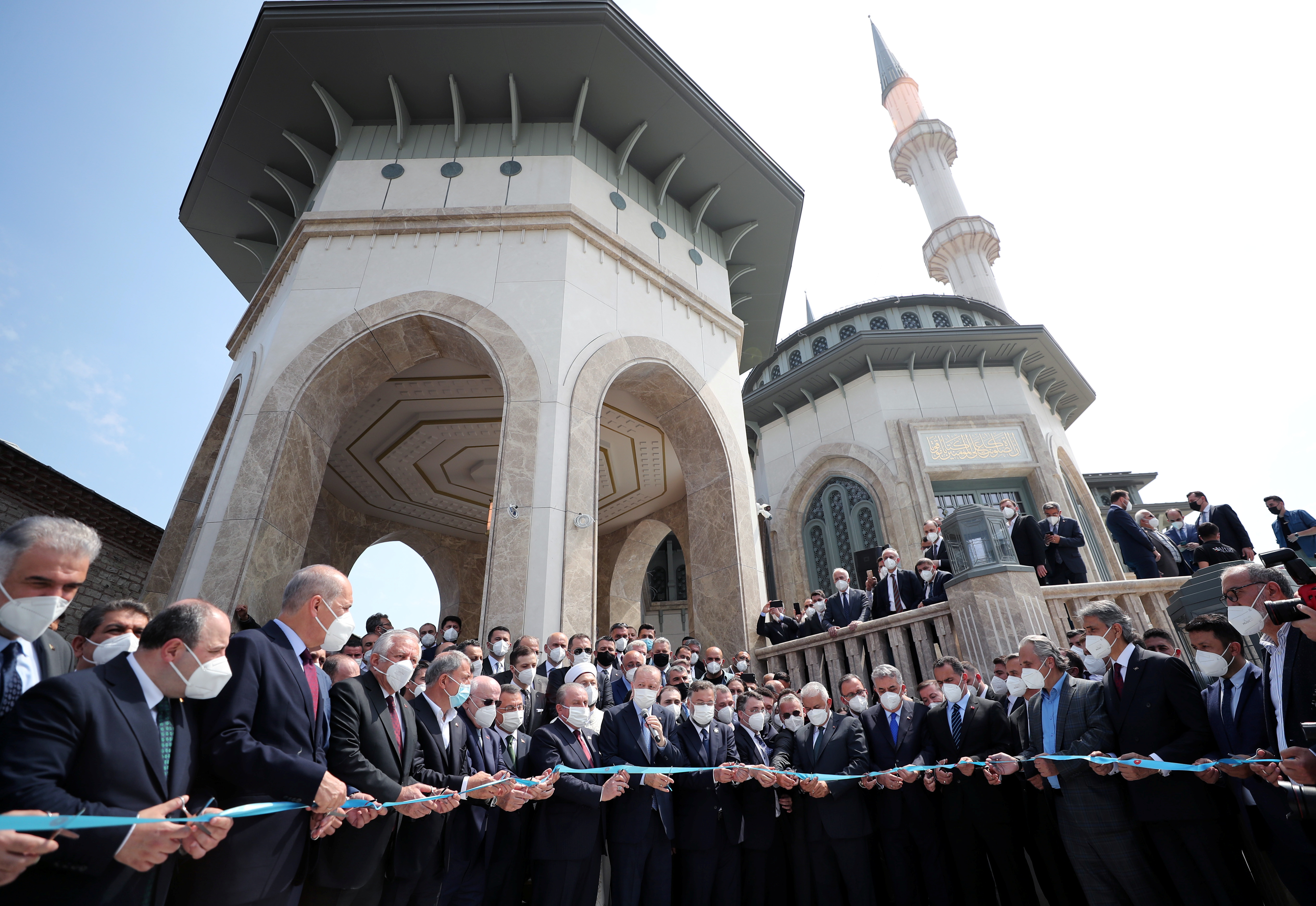 Inauguration of Taksim Mosque in central Istanbul