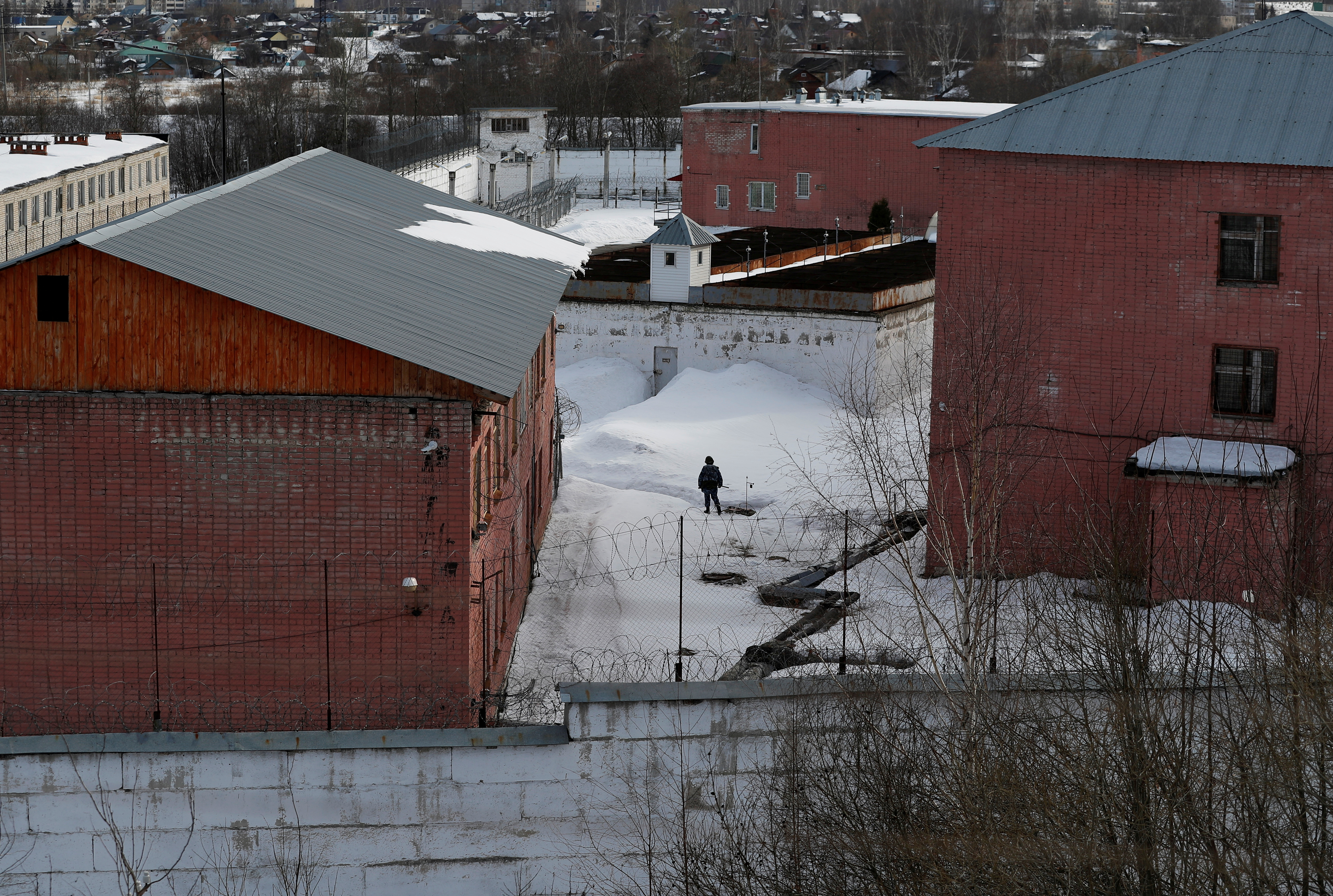 FILE PHOTO: A view shows the Detention centre number 3 (SIZO-3) in Kolchugino