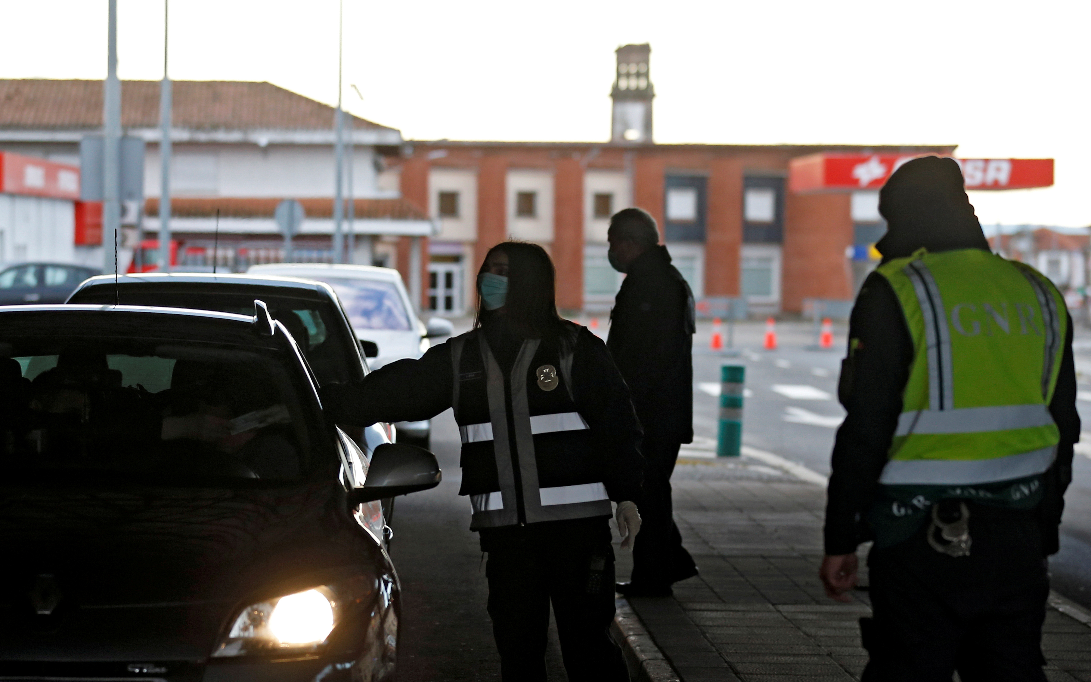 FILE PHOTO: Controls at the Spanish-Portuguese border in Vilar Formoso