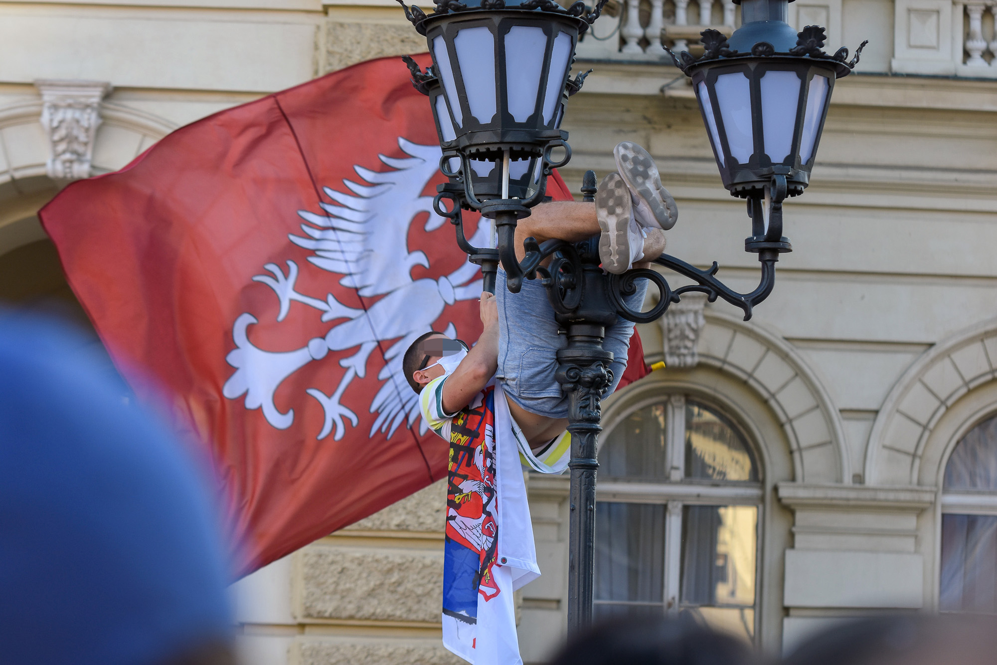 Novi Sad, protesti protiv vlasti desnicari desnicarske organizacije foto Nenad Lazic