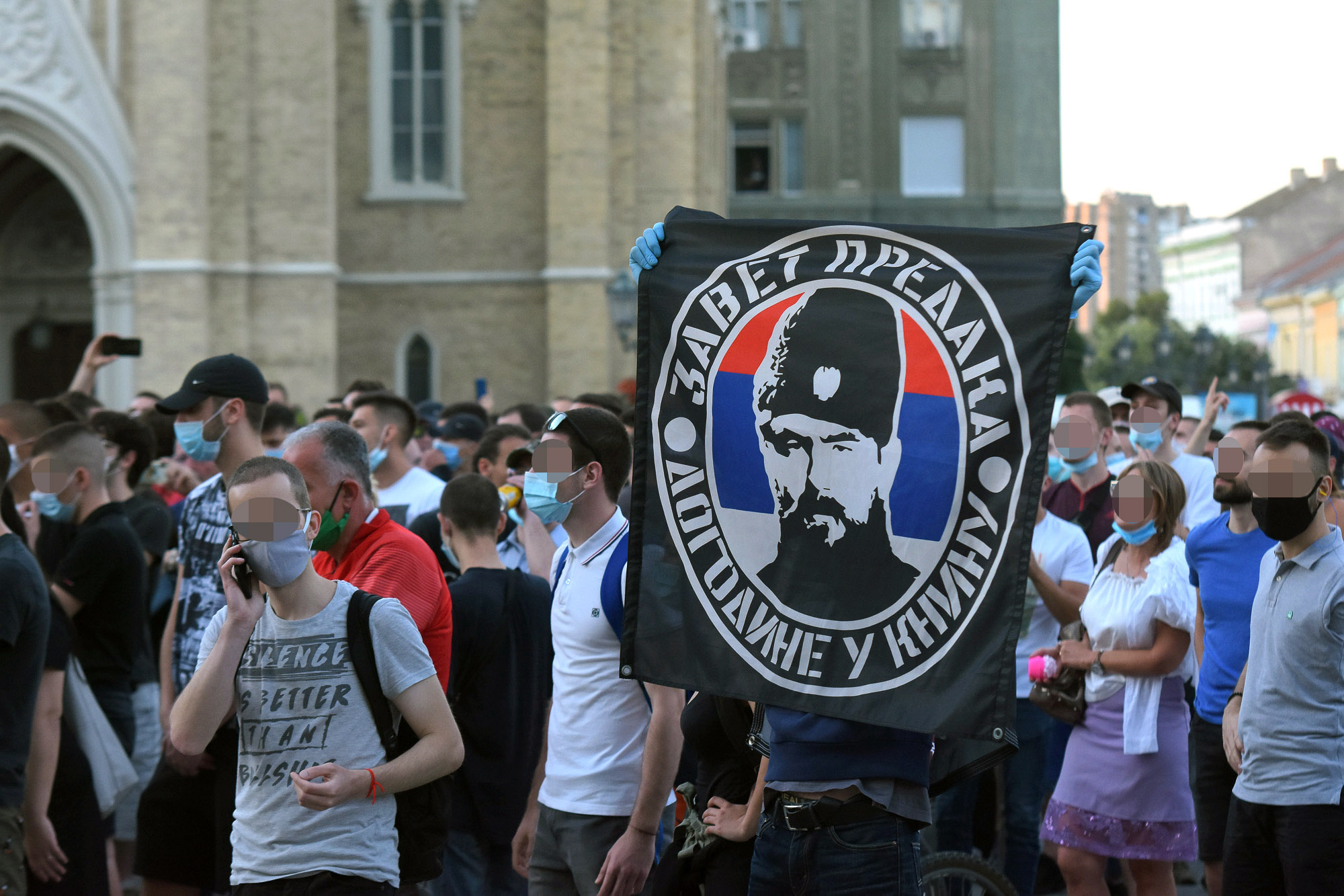Novi Sad, protesti protiv vlasti desnicari desnicarske organizacije foto Nenad Lazic