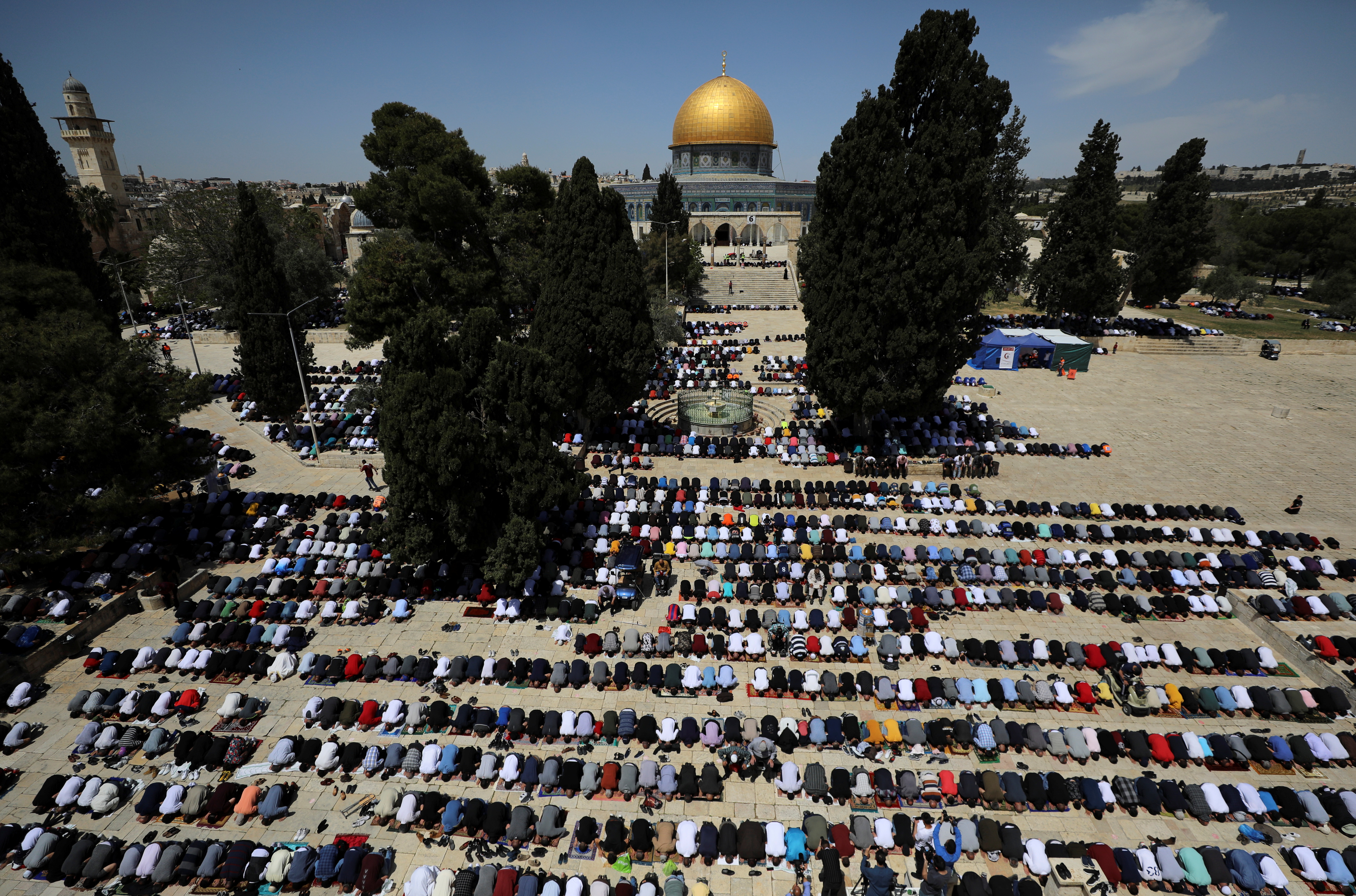 First Friday of the holy month of Ramadan in Jerusalem