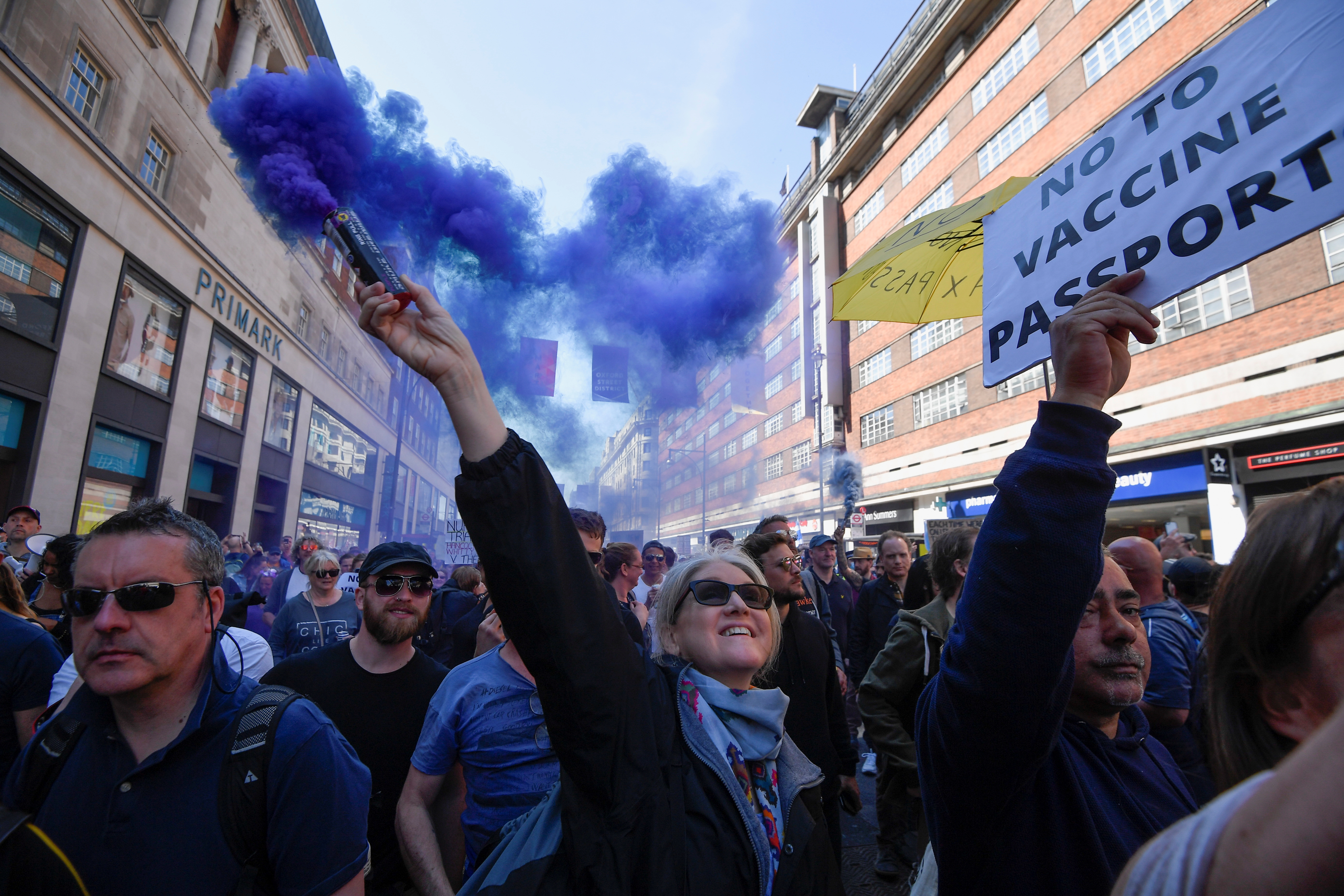 Anti-lockdown 'Unite for Freedom' protest in London