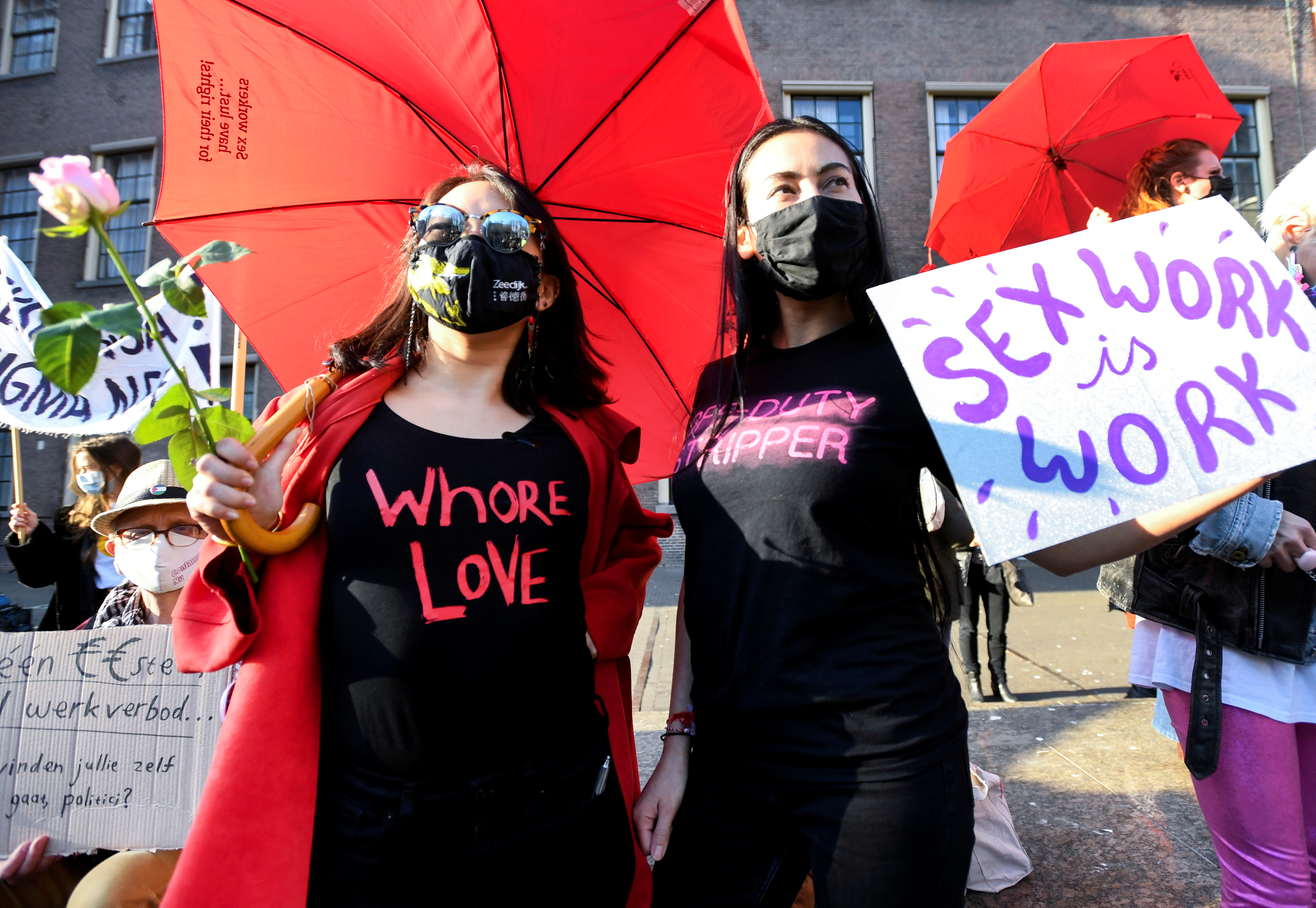 Sex workers protest in The Hague