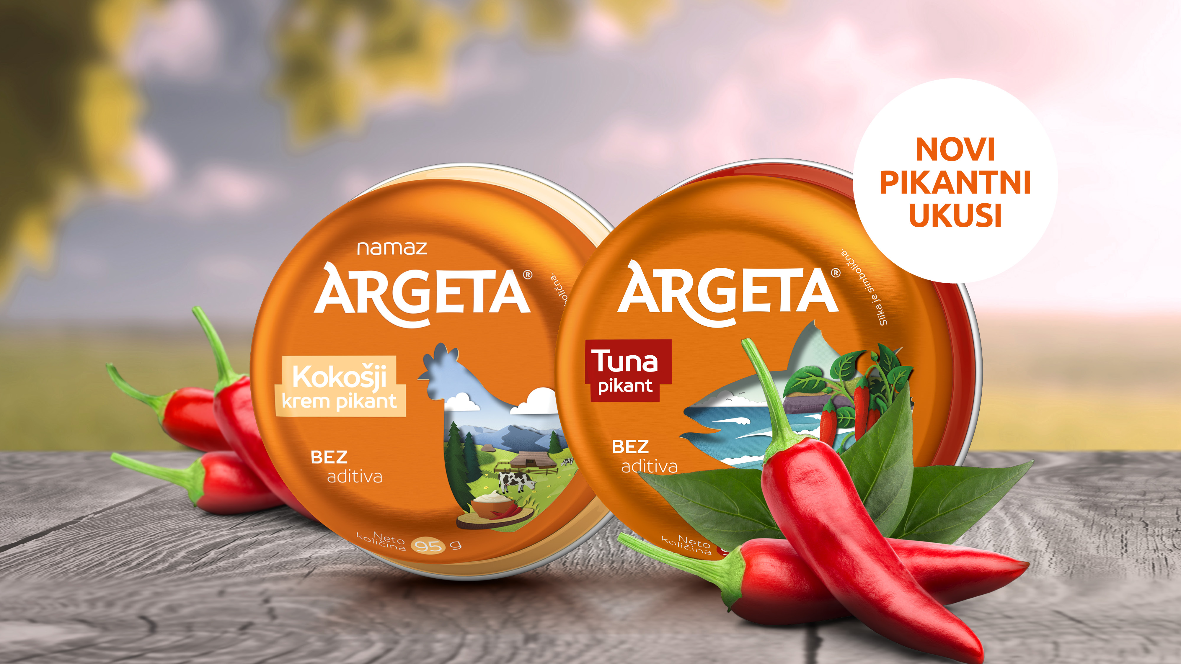 Argeta, pašteta, Tuna pikant,  kokošiji krem pikant, pr tekst Foto: Promo