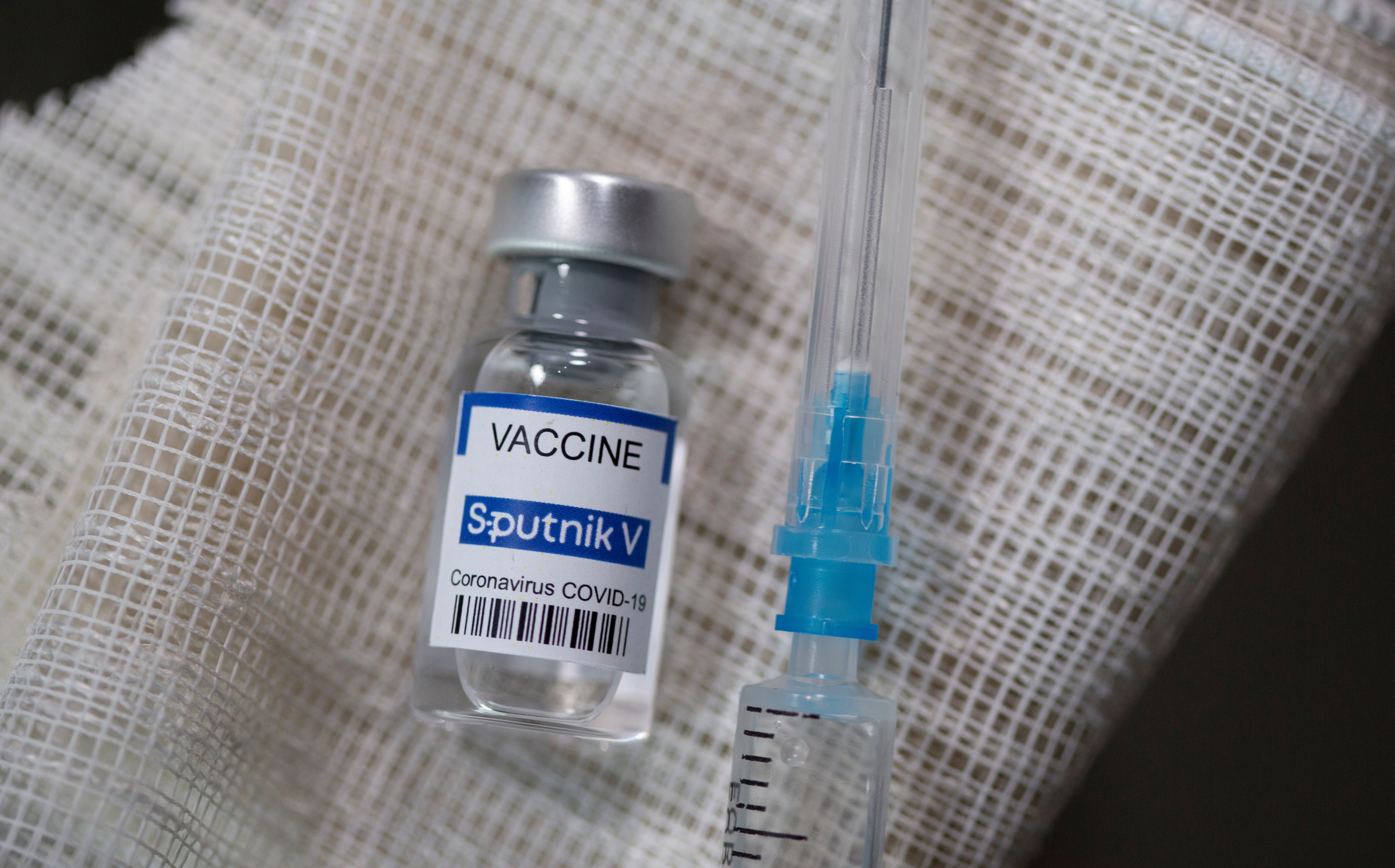FILE PHOTO: A vial labelled "Sputnik V Coronavirus COVID-19 Vaccine" and a syringe are seen in this illustration photo taken March 12, 2021. REUTERS/Dado Ruvic/Illustration/File Photo
