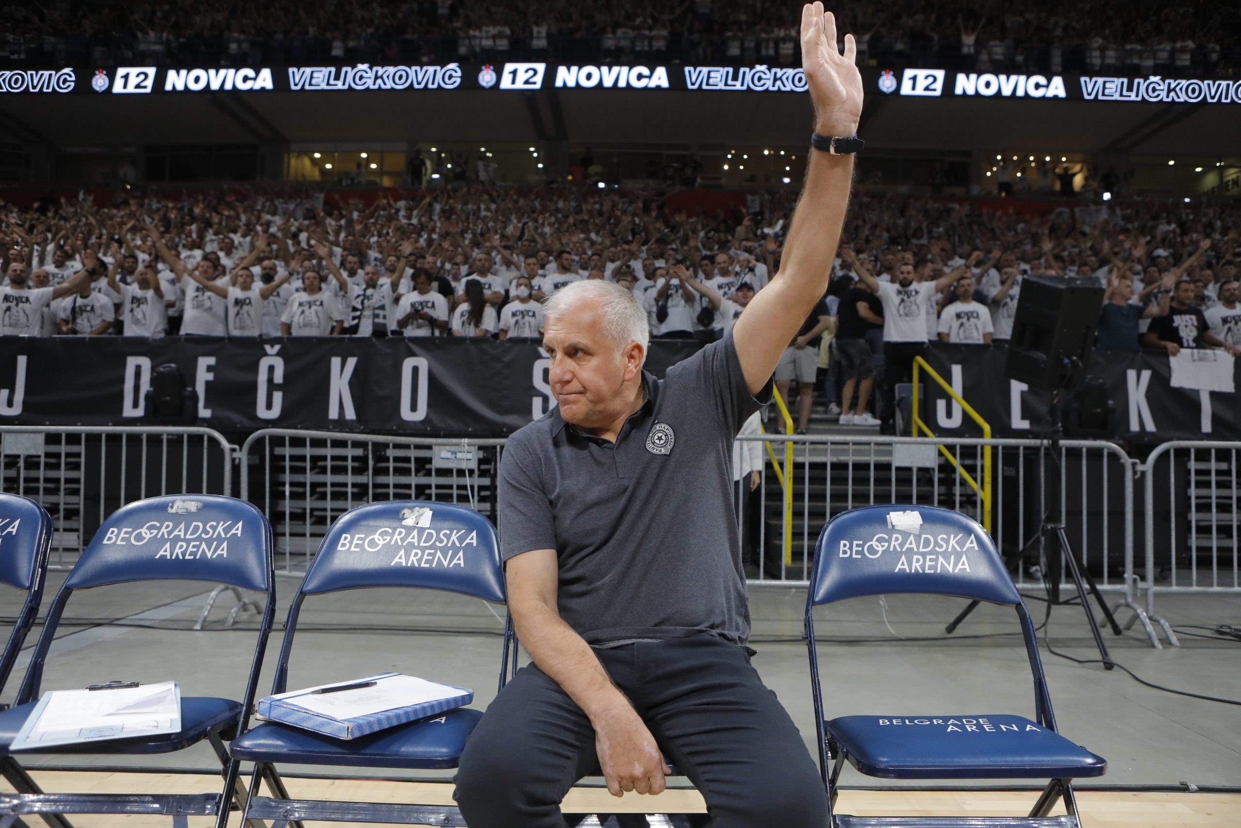 Zeljko Obradovic Partizan - EFES prijateljska i oprostaj Novica Velickovic, Beograd,Srbija 16.9.2021. Belgrade Serbia  foto: Marko Djokovic/STARSPORT