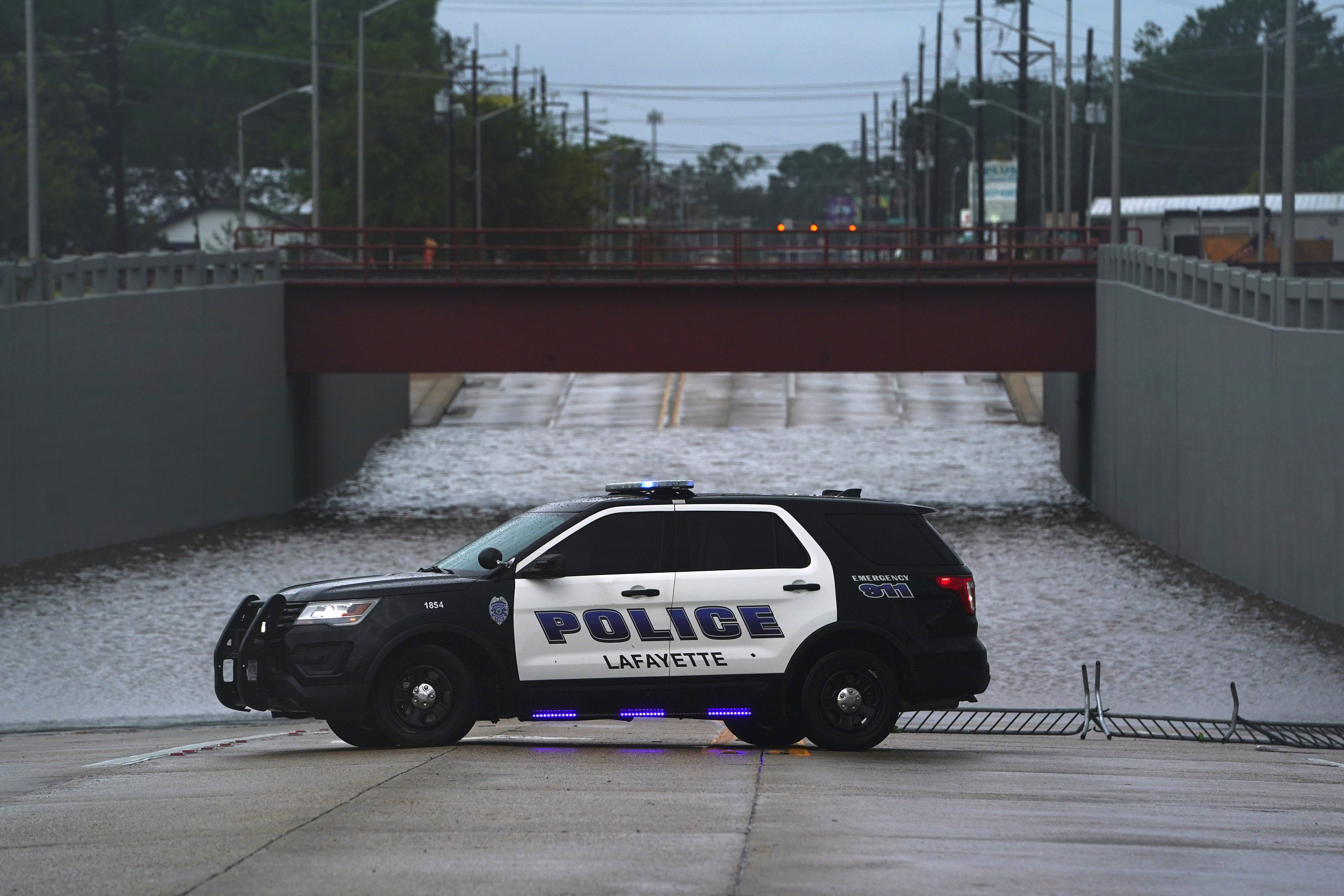 Hurricane Laura aftermath in Lafayette