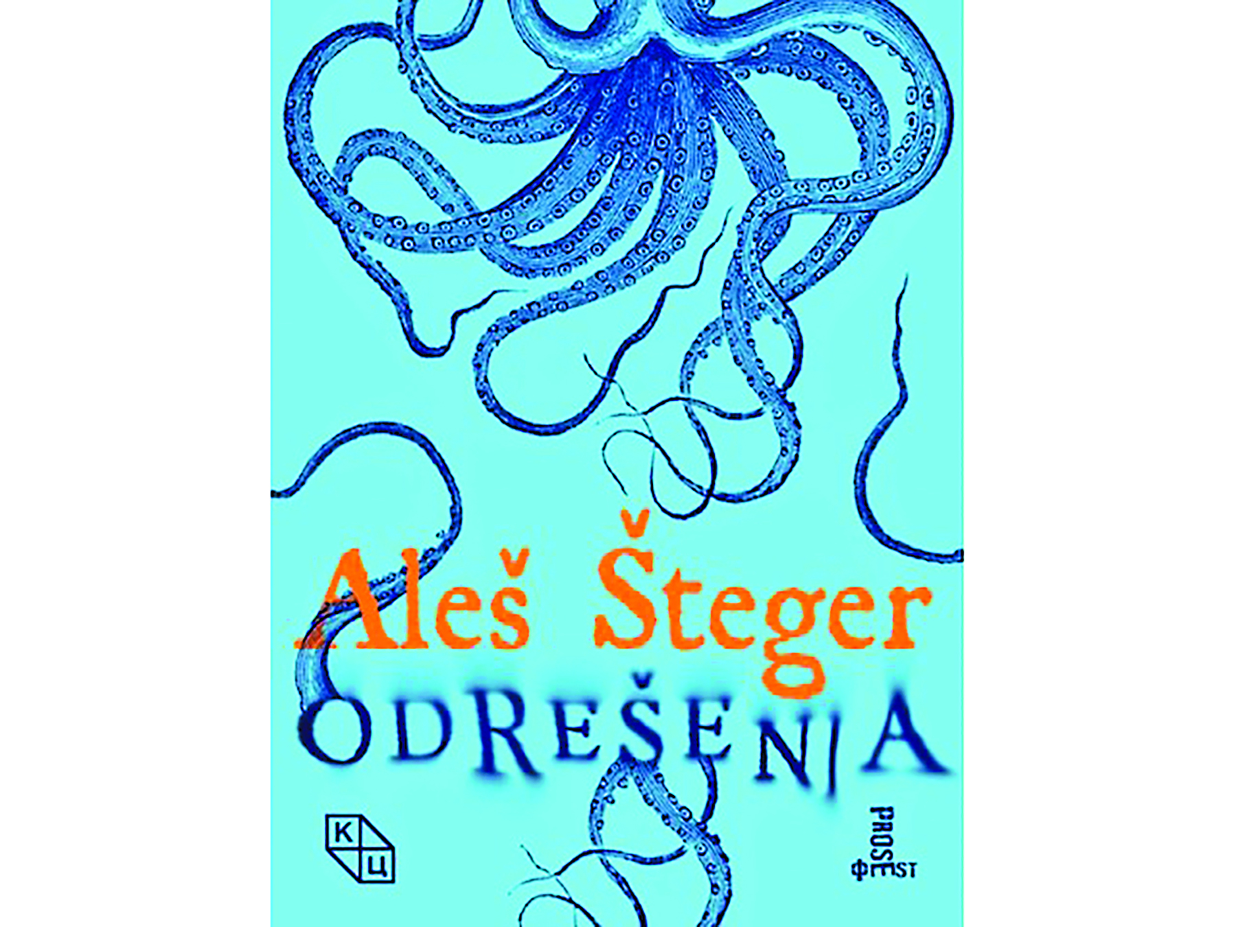 Aleš Šteger + omot knjige „Odrešenja“, Kulturni centar Novog Sada 2021.
