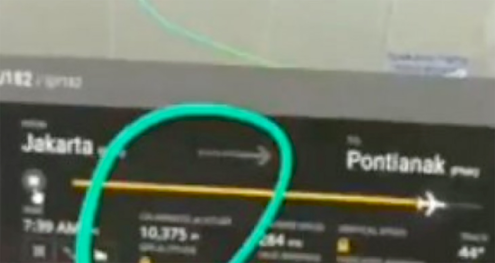 printskrin gubljenje visine pad aviona