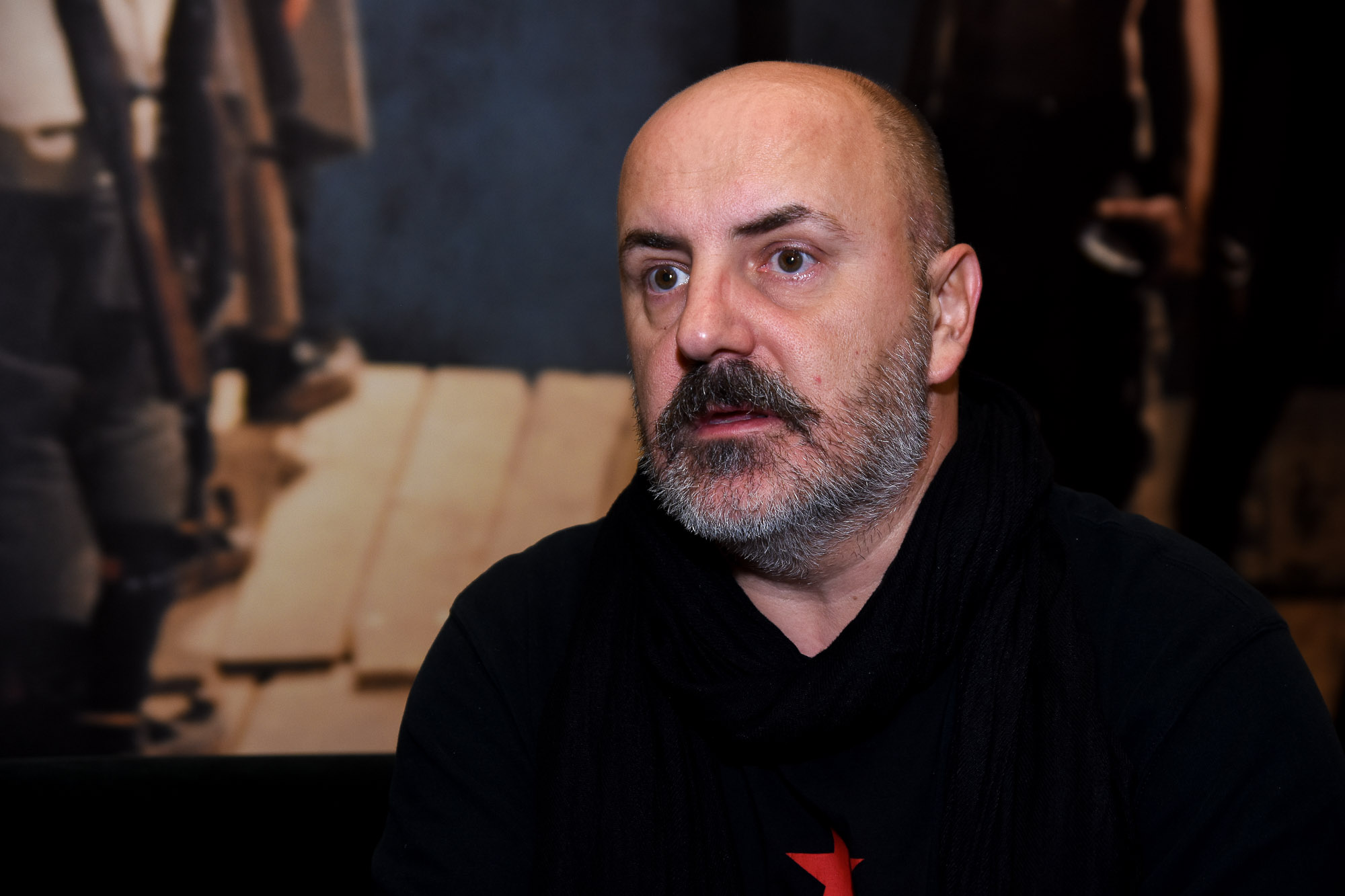 Novi Sad 29.09.2020 Kokan Mladenovic reditelj predstave Za sve je kriv Gustav okrugli sto Sterijinog pozorja foto Nenad Lazic