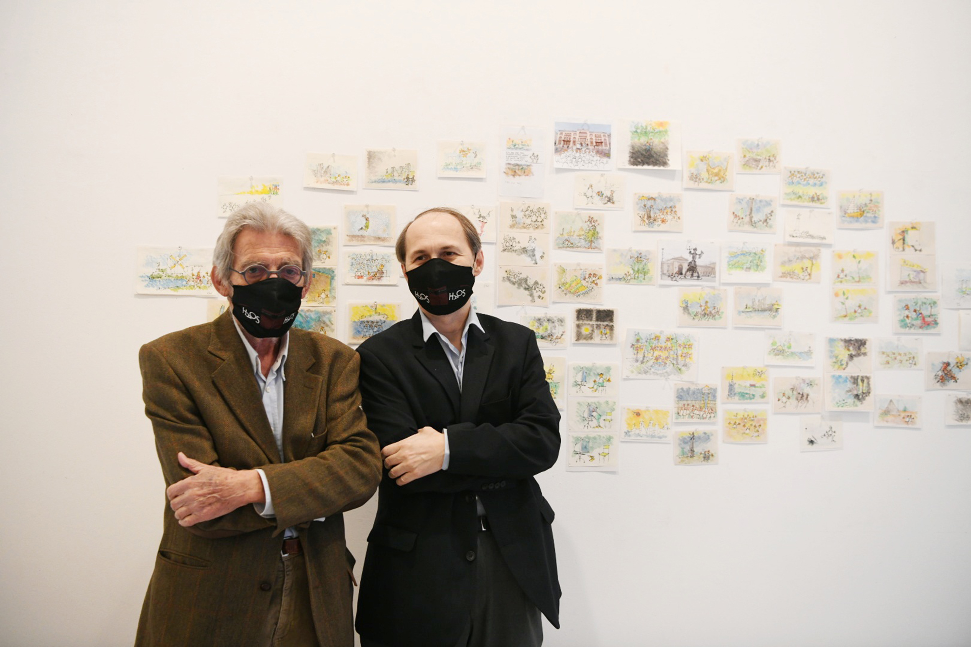 BEOGRAD 20.04.2021 Đorđe Bobić, Gojko Bozović, izlozba, galerija Haos foto:Vesna Lalić/Nova.rs