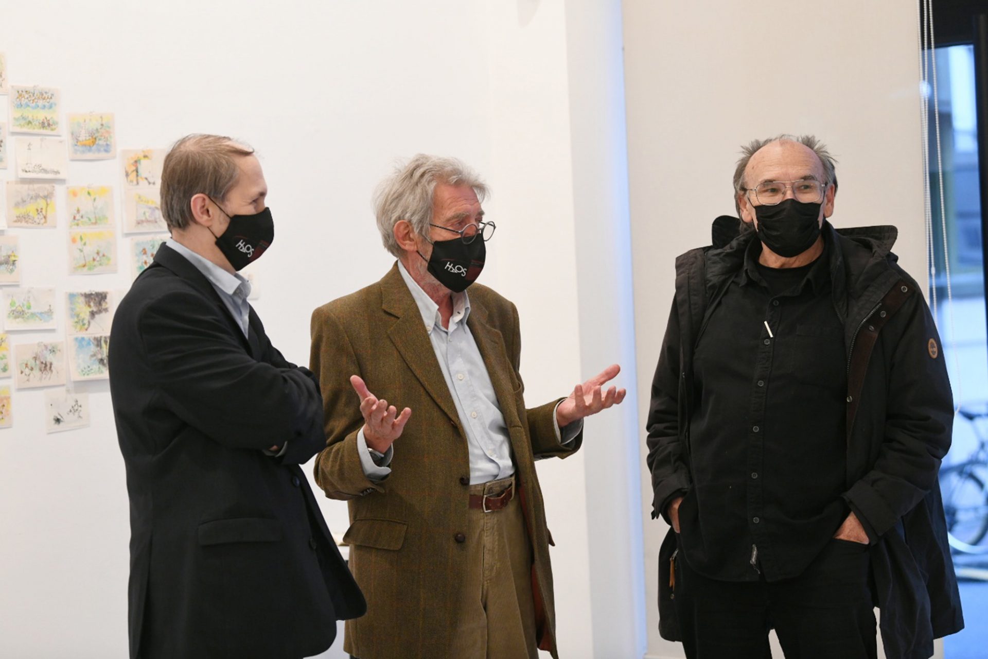 BEOGRAD 20.04.2021 Đorđe Bobić, Gojko Bozović, Dušan Petričić, izlozba, galerija Haos foto:Vesna Lalić/Nova.rs