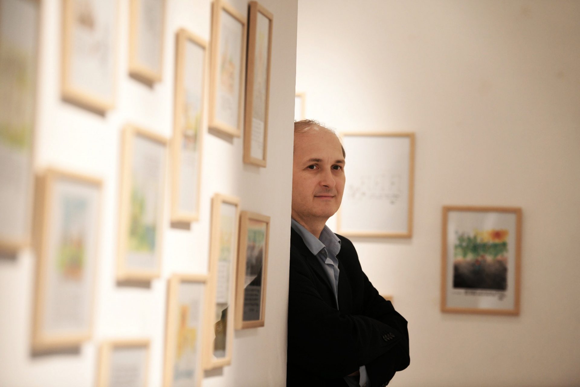 BEOGRAD 20.04.2021 Gojko Bozović, izlozba, galerija Haos foto:Vesna Lalić/Nova.rs