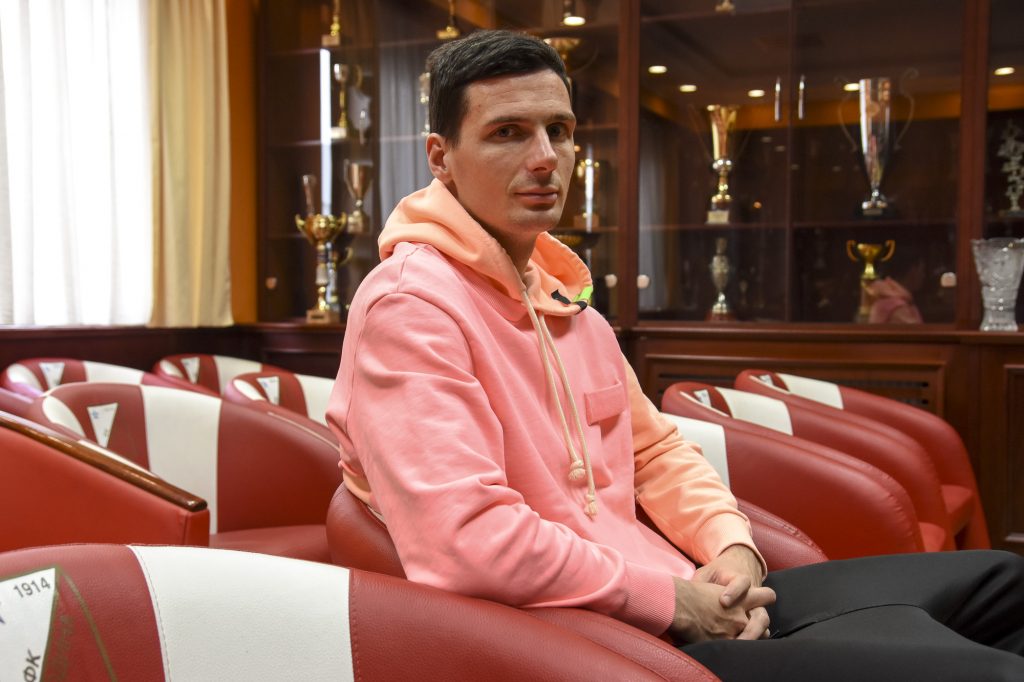 Novi Sad 19. mart 2021. Slavko Bralic igrac FK Vojvodina fudbaler Foto:Nenad Lazić/Nova.rs