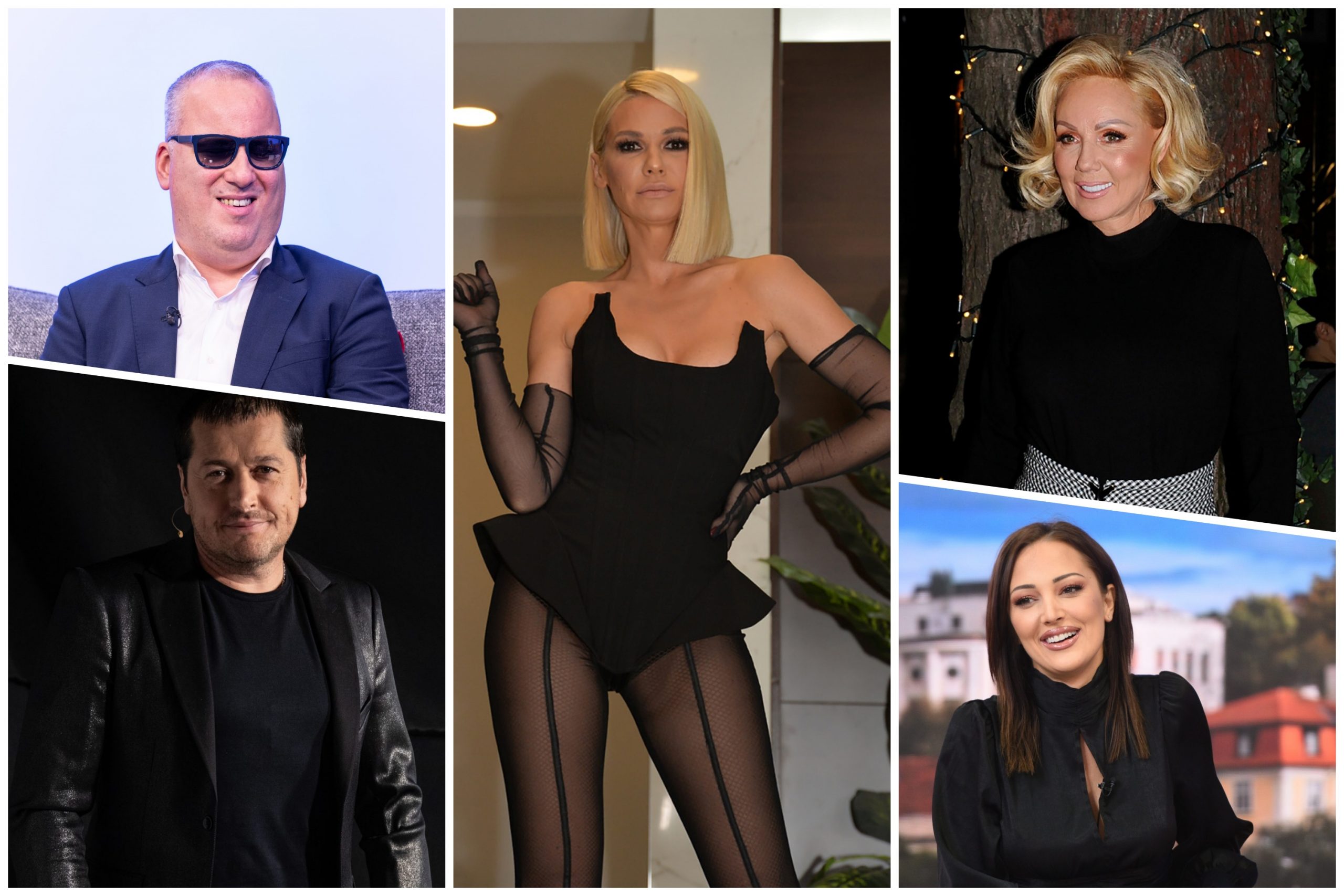 Saša Matić, Aco Pejović, Nataša Bekvalac, Lepa Brena, Aleksandra Prijović, kombo Foto: Ivan Dinić/Nova S/E-Stock/Časlav Vukojičić/Dragan Mujan/Nova.rs
