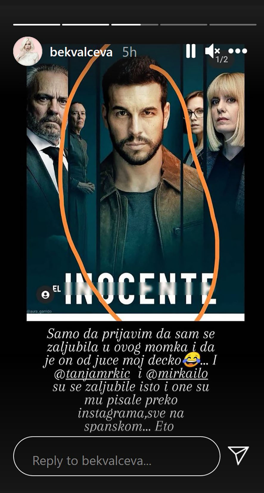 Mario Casas, Nataša Bekvalac Foto: Instagram/bekvalceva