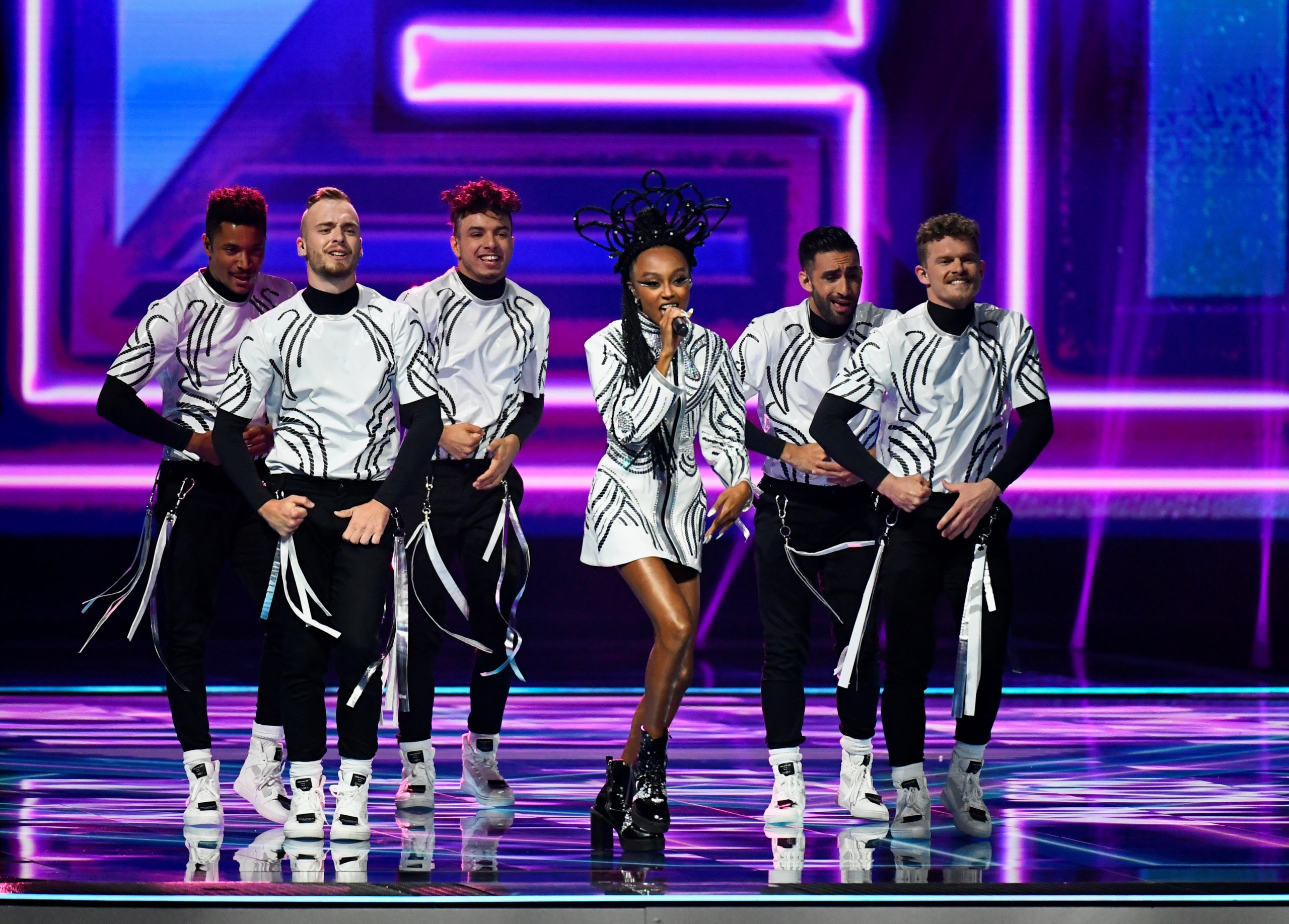 Participant Eden Alene of Israel performs during the final of the 2021 Eurovision Song Contest in Rotterdam, Netherlands, May 22, 2021. REUTERS/Piroschka van de Wouw