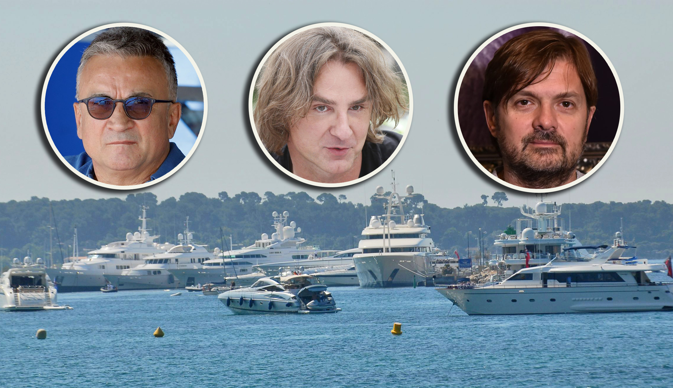 srđan đoković zeljko mitorvic i milan popović jahta