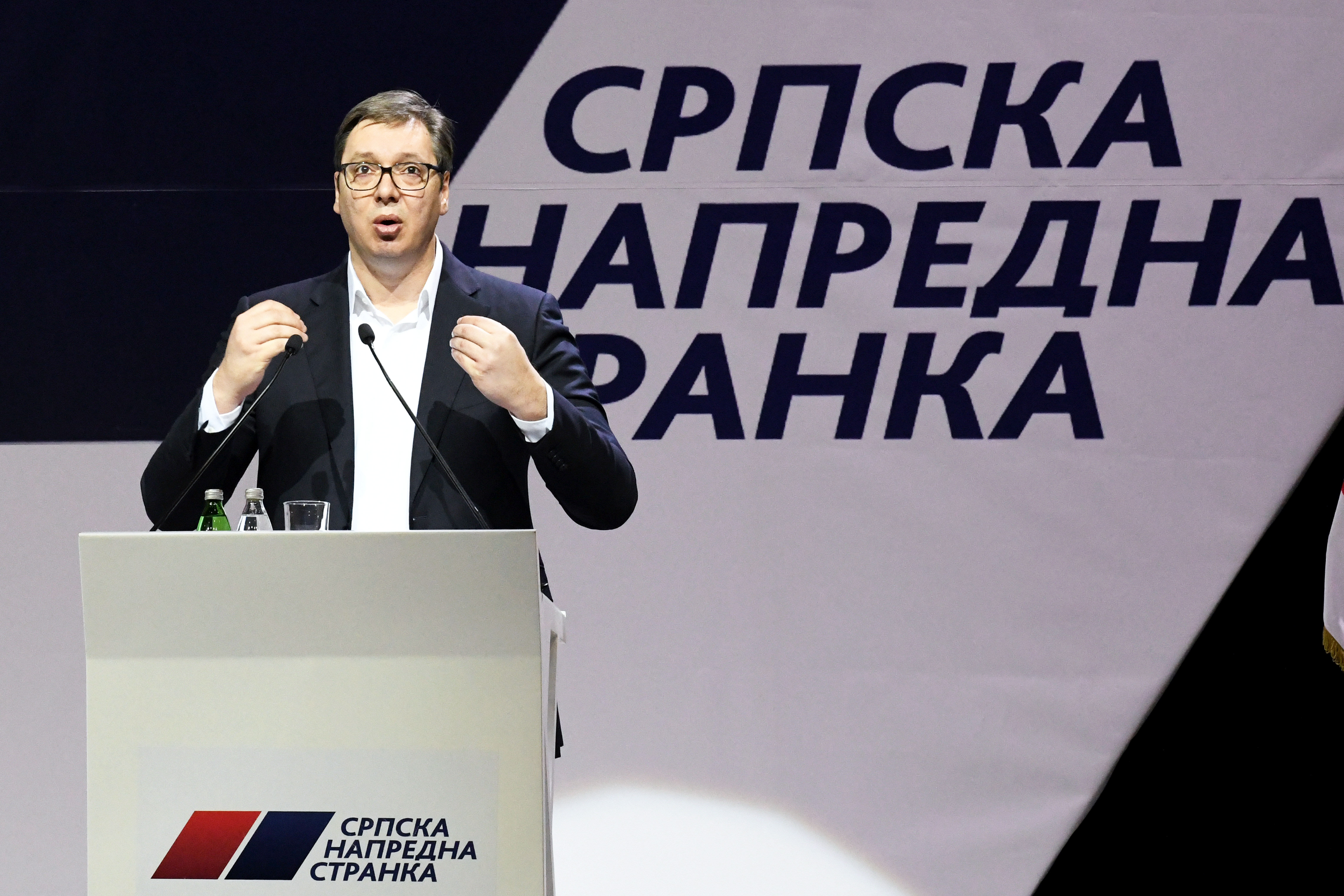 BEOGRAD 24.02.2020 Aleksandar Vučić, SNS, Srpska Napredna stranka, glavni odbor, Kombank dvorana Foto: Vesna Lalić/Nova.rs