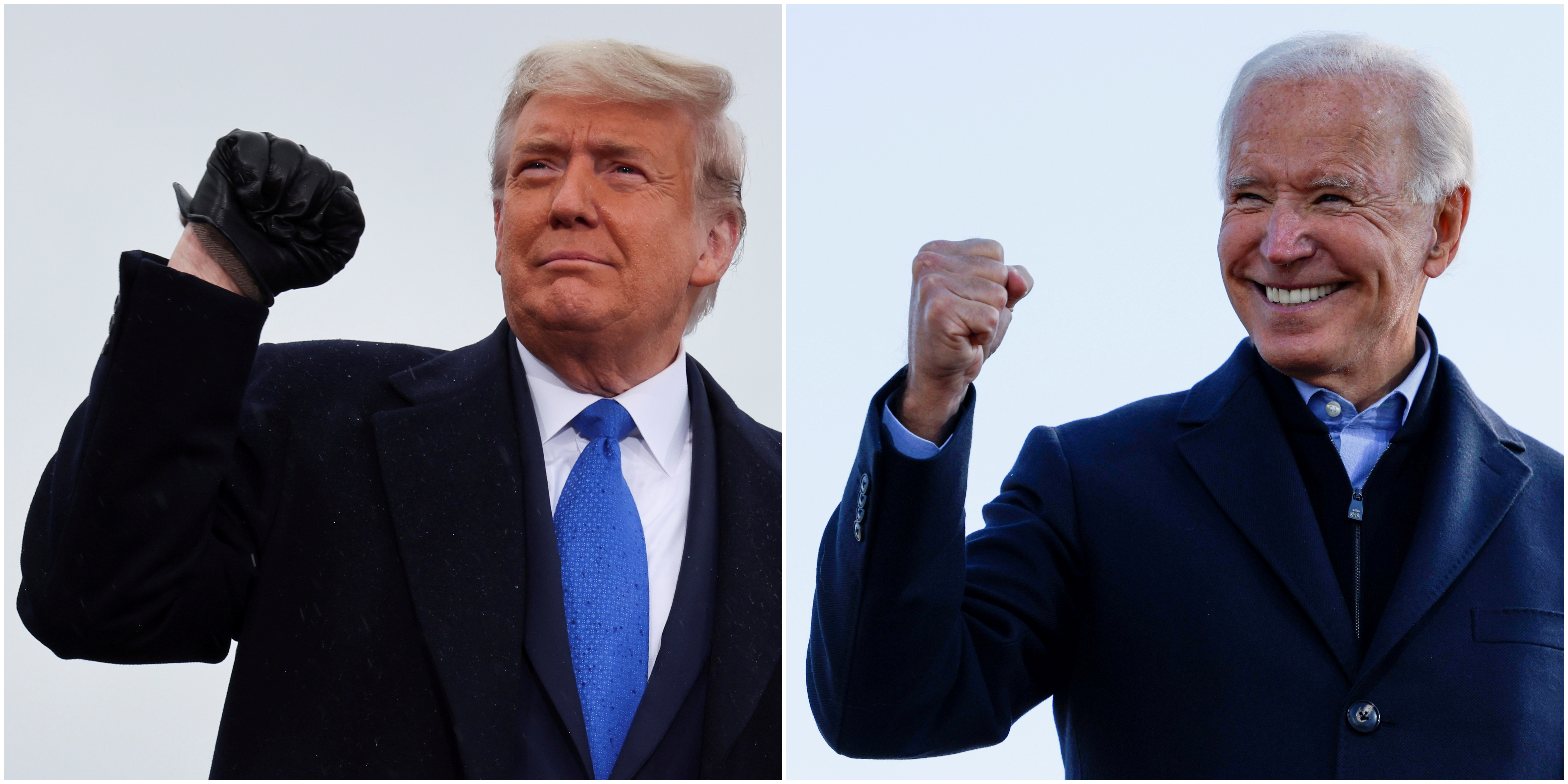 Combination picture of Donald Trump and Joe Biden Americki izbori