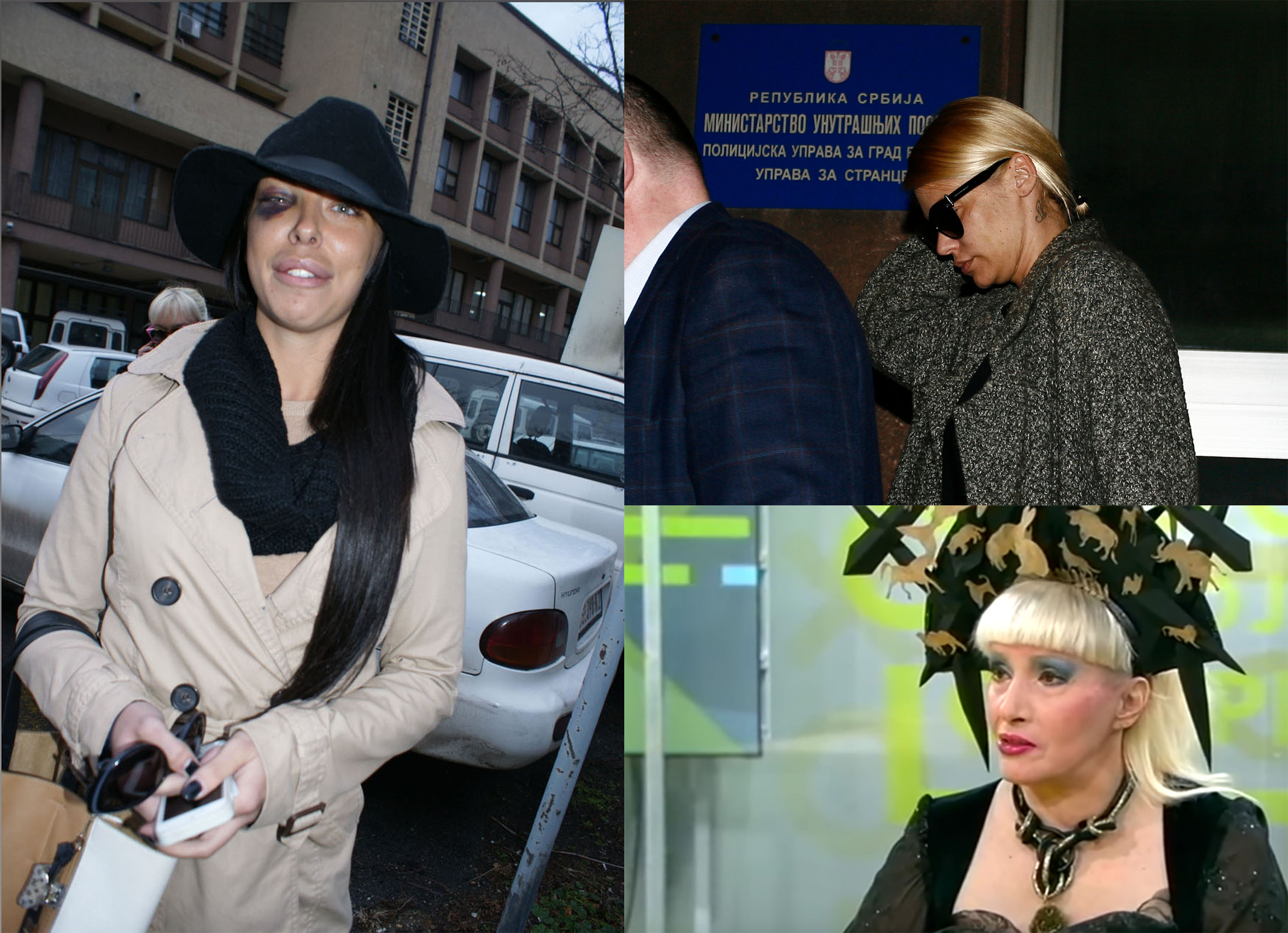 Ana Marija Žujović, Nataša Bekvalac, Slađana Milošević Foto: E-Stock/Kobra/Ivan Dobričić/Printscreen/YouTube/RTS