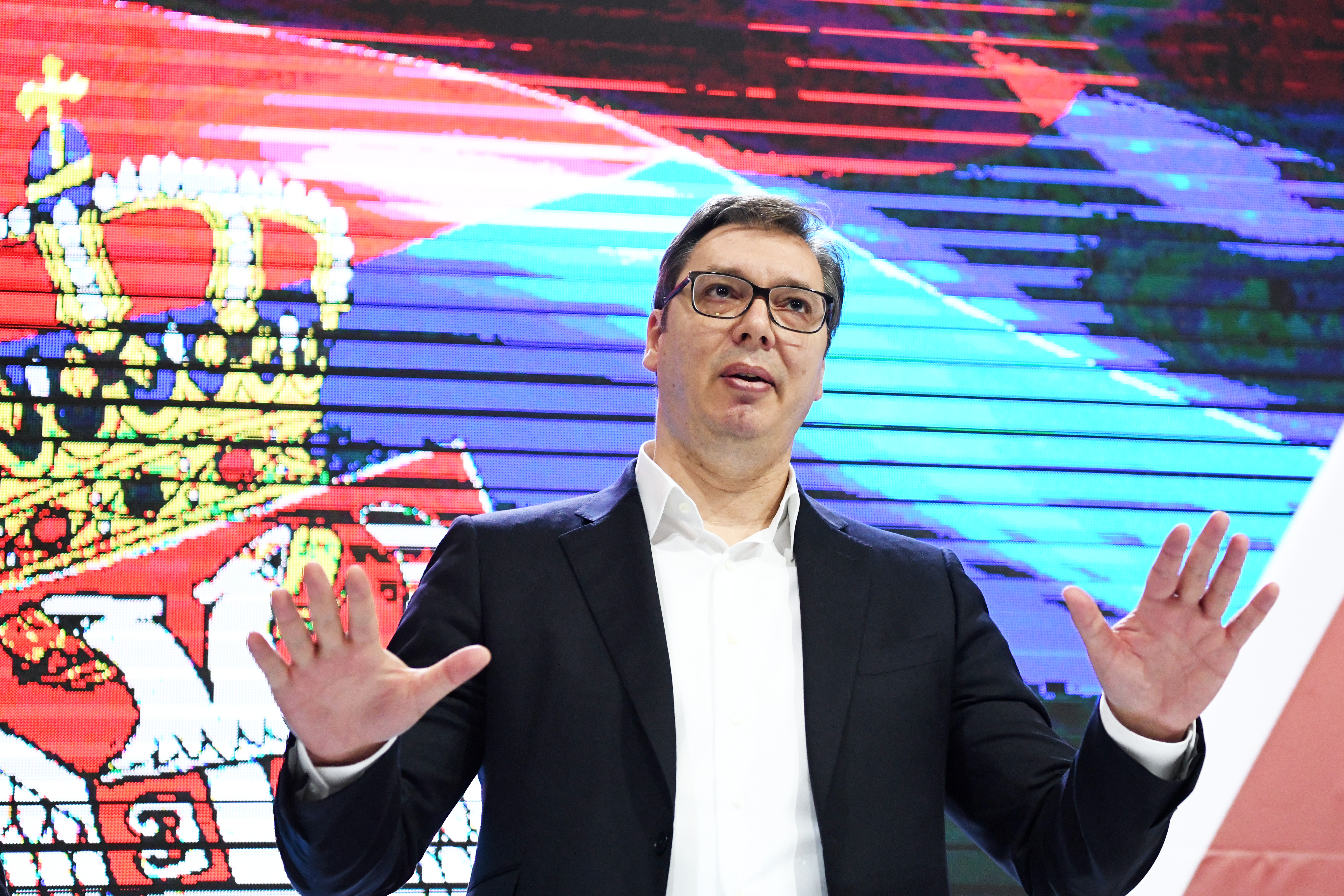 BEOGRAD 24.02.2020 Aleksandar Vučić, SNS, Srpska Napredna stranka, glavni odbor, Kombank dvorana Foto: Vesna Lalić/Nova.rs