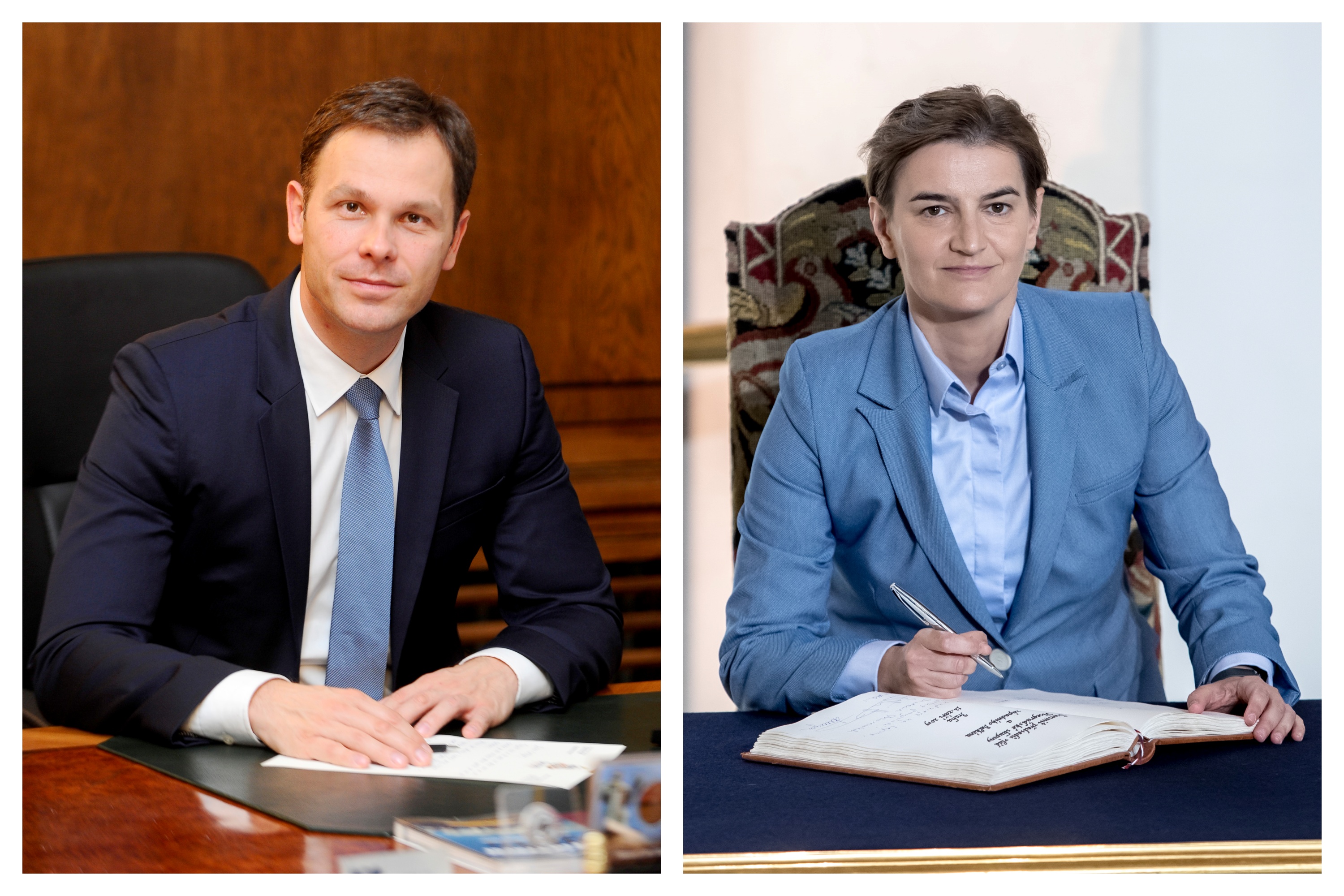 Siniša Mali, Ana Brnabić, kombo, kolaž Foto: Vesna Lalić/EPA-EFEMARTIN DIVISEK