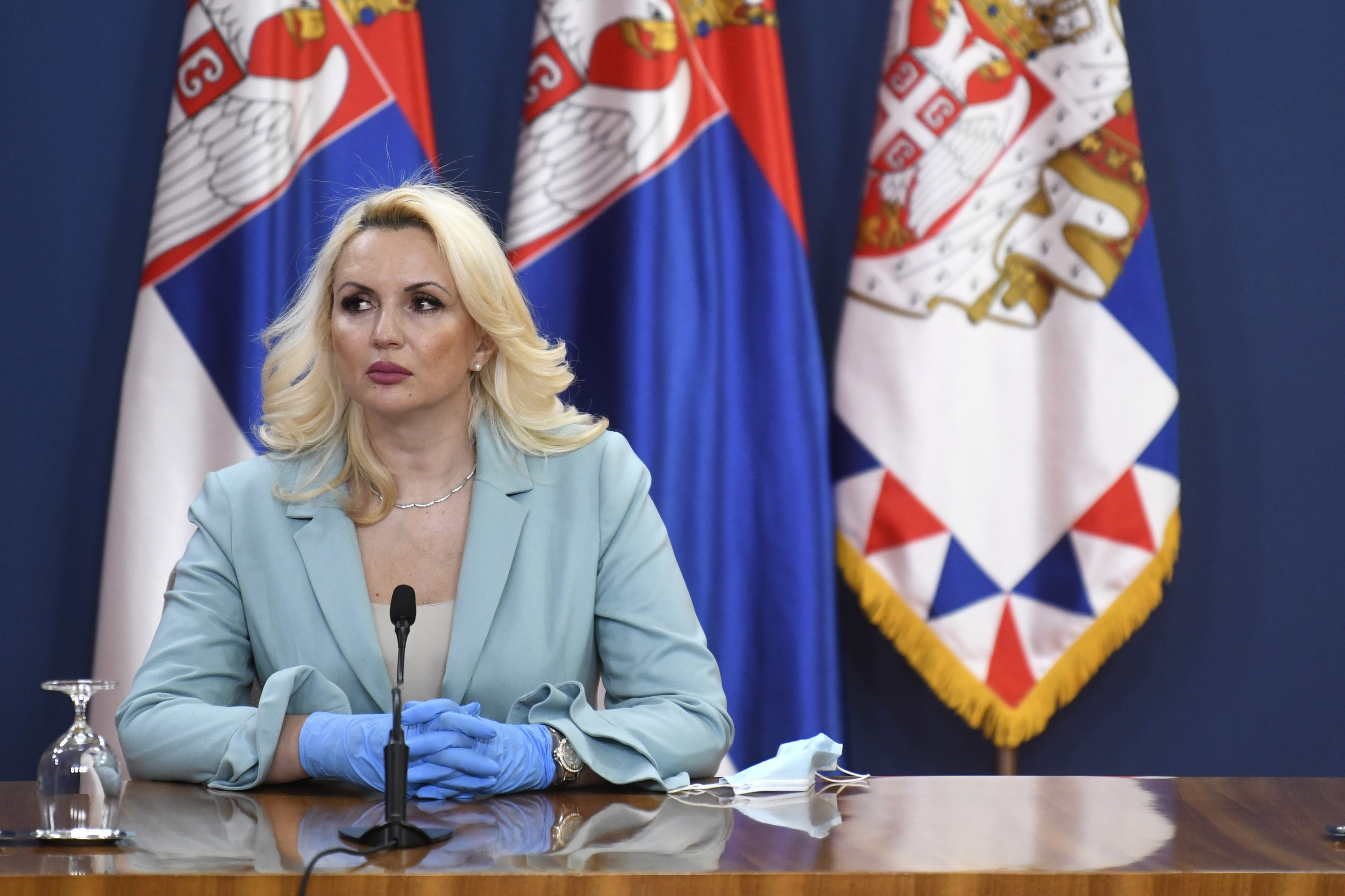 Beograd 02.04.2020 Korona virus, koronavirus, palata srbija, sastanak kriznih stabova,konferencija za medije, Darija Kisić Tepavčević Foto:Nemanja Jovanović/ Nova.rs