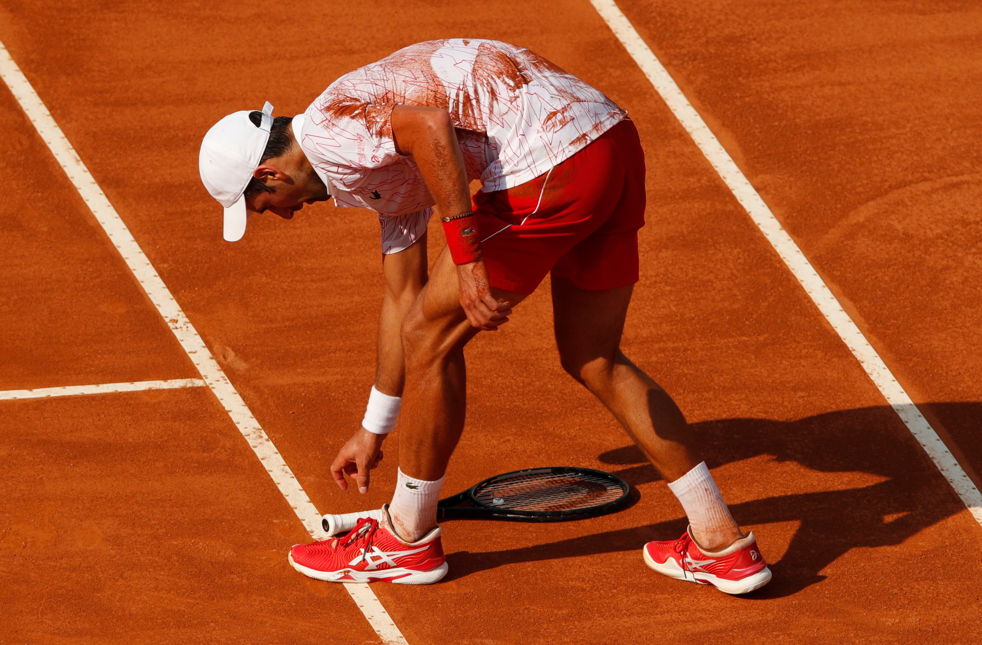 Tennis - ATP Masters 1000 - Italian Open - Foro Italico, Rome, Italy - September 20, 2020 Serbia's Novak Djokovic during his semi final match against Norway's Casper Ruud Pool via REUTERS/Clive Brunskill